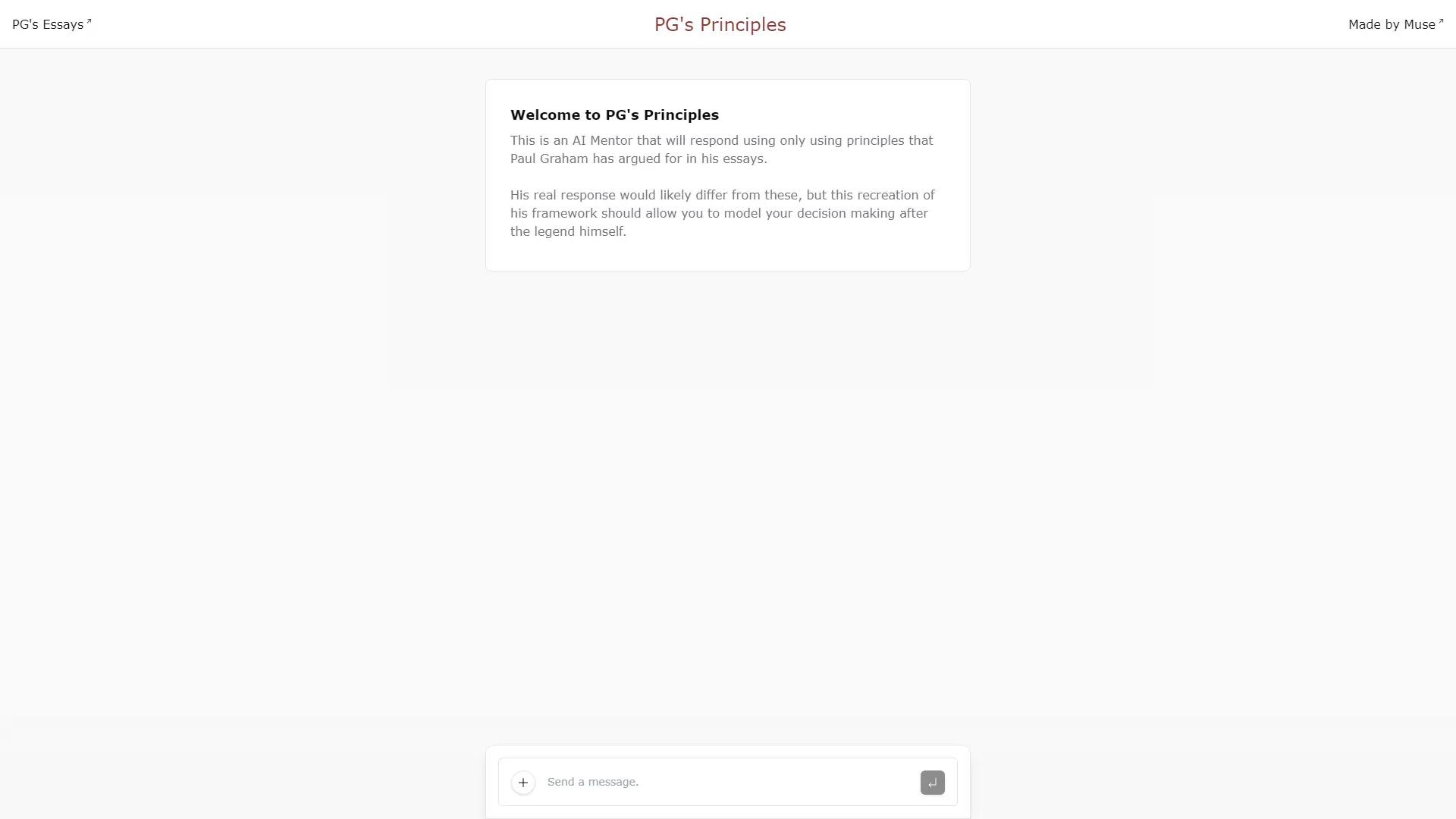 PGS Principles screenshot
