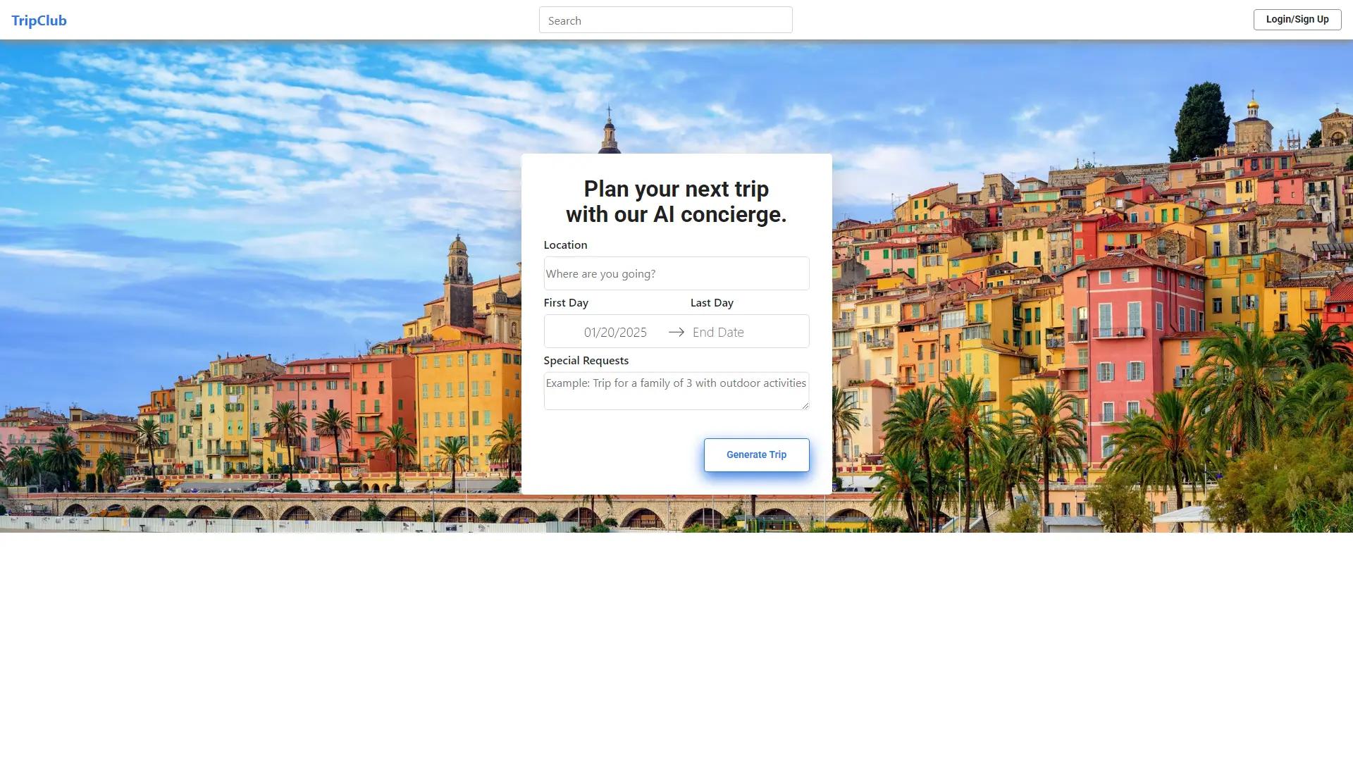 TripClub screenshot