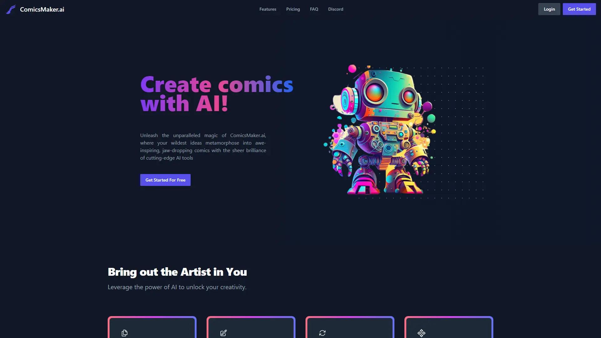 ComicsMaker.Ai screenshot