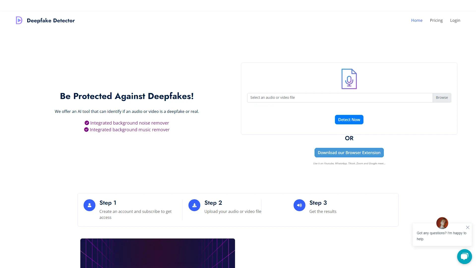Deepfake Detector screenshot