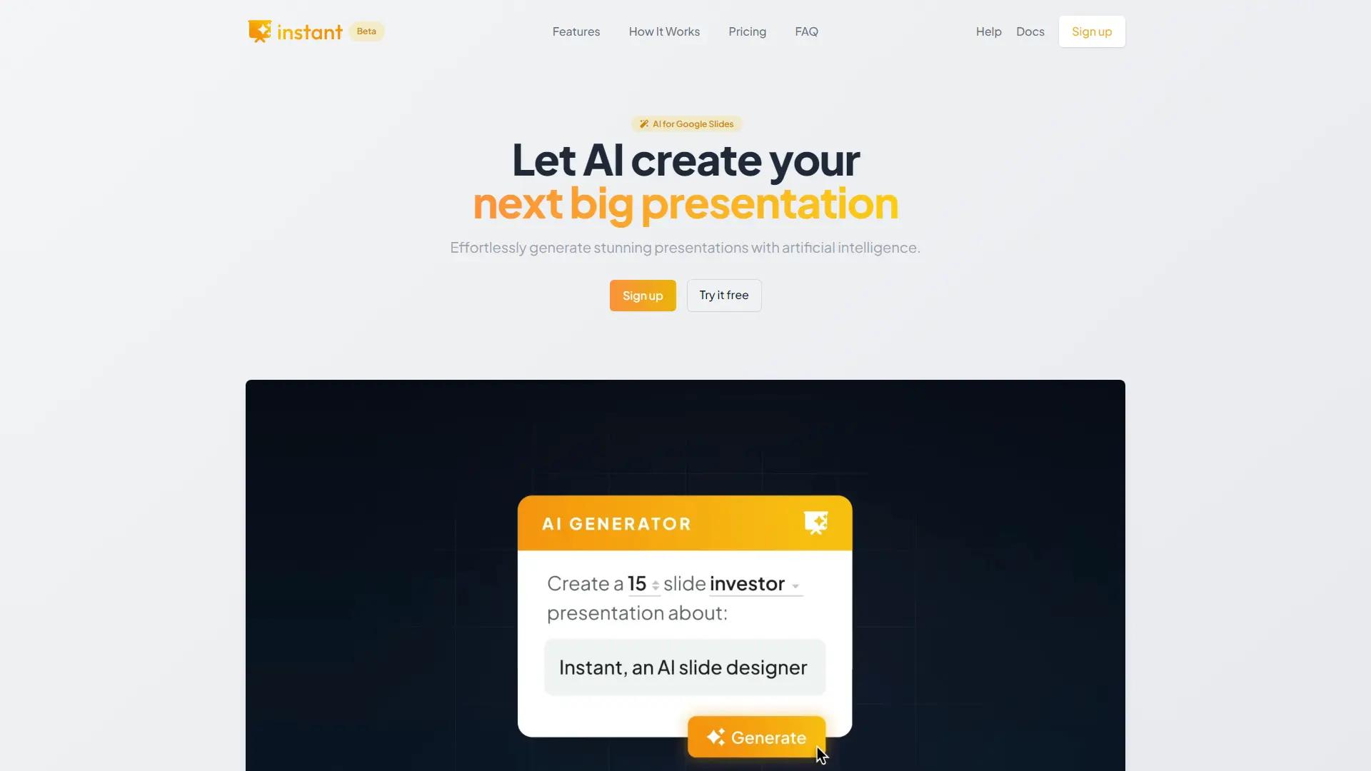 Instant AI For Google Slides screenshot
