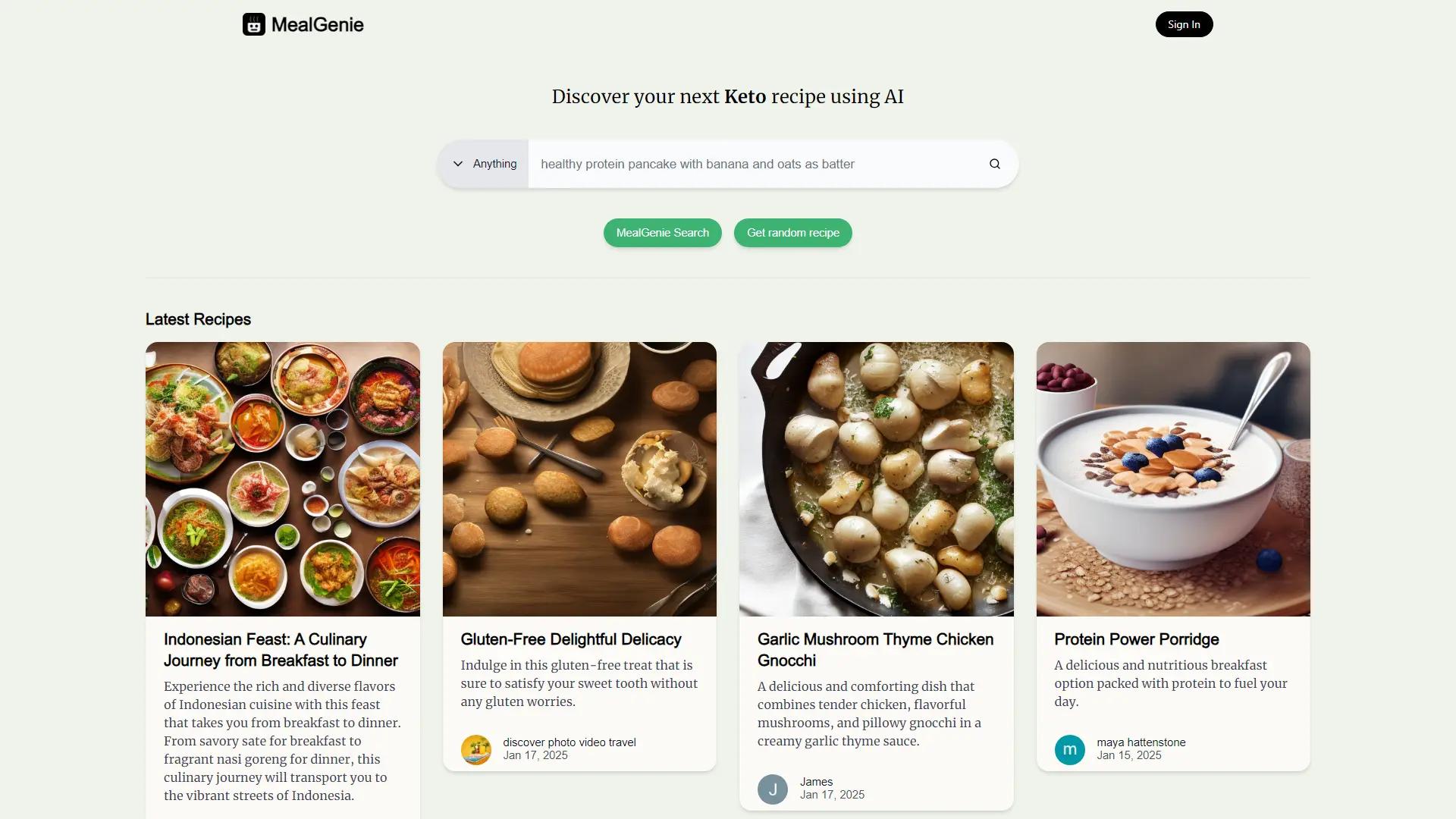 MealGenie screenshot