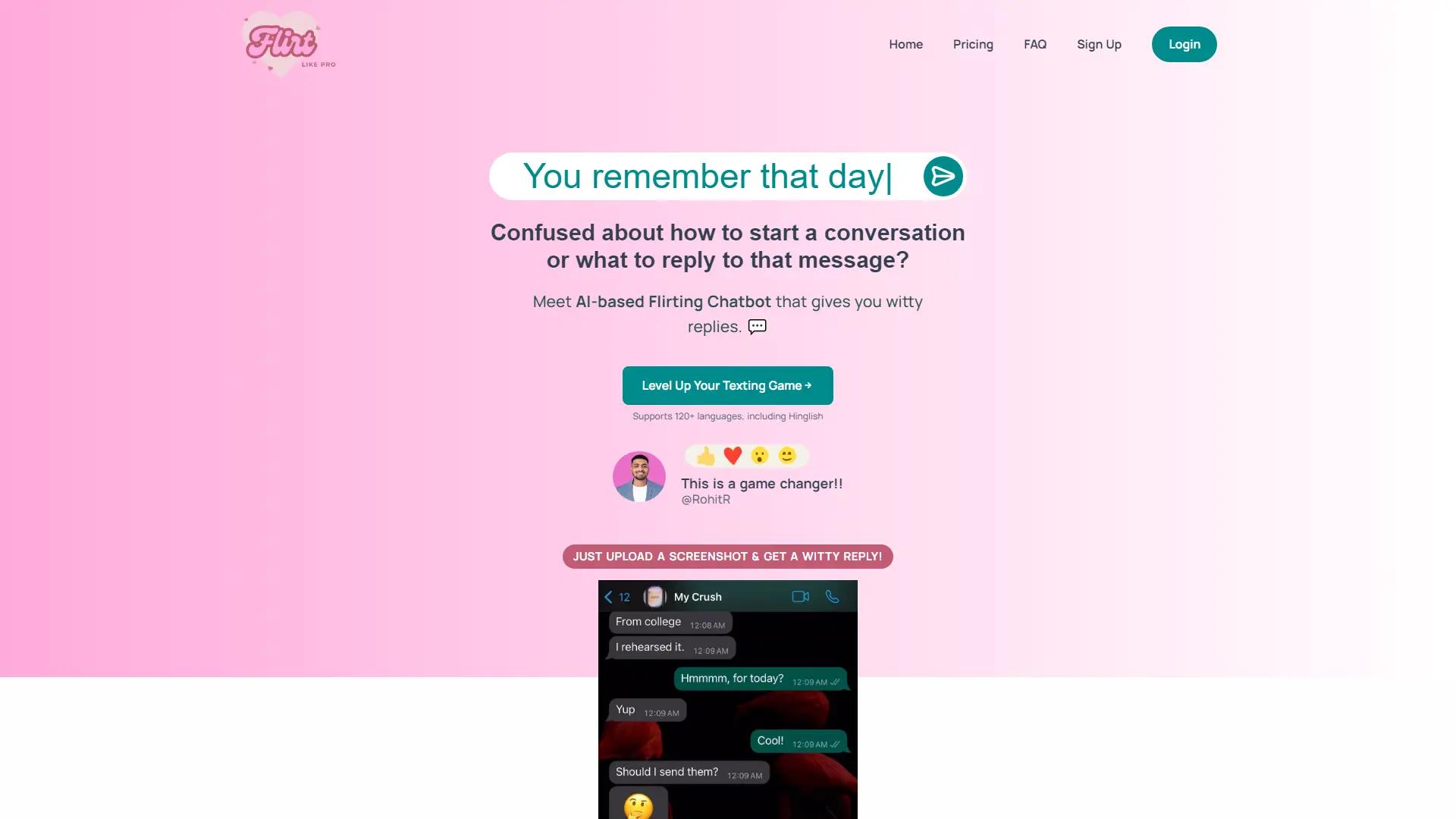 Flirt Like Pro screenshot