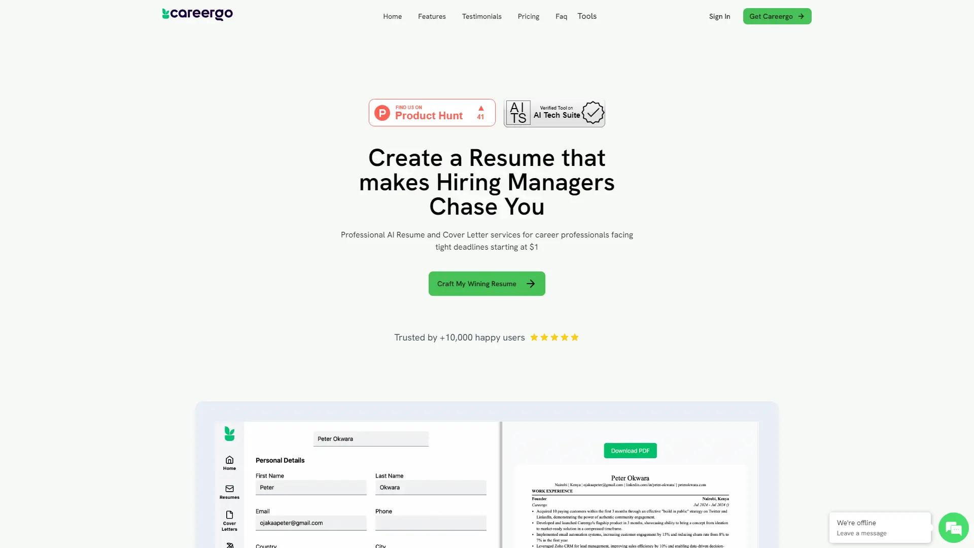 Careergo screenshot