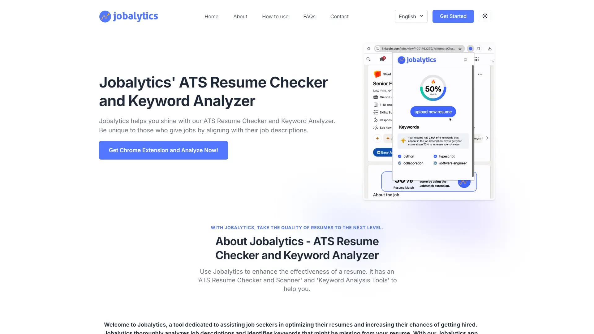 Jobalytics screenshot