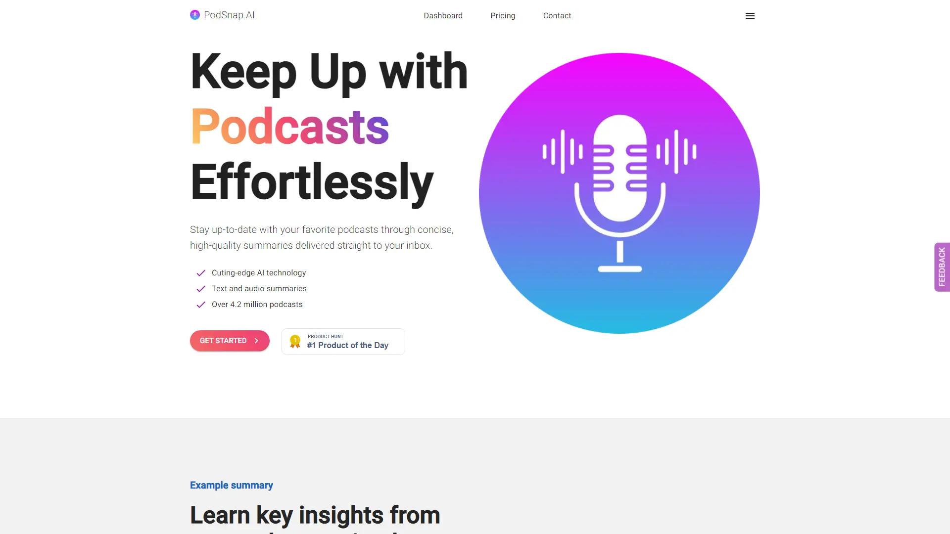 PodSnap.AI screenshot