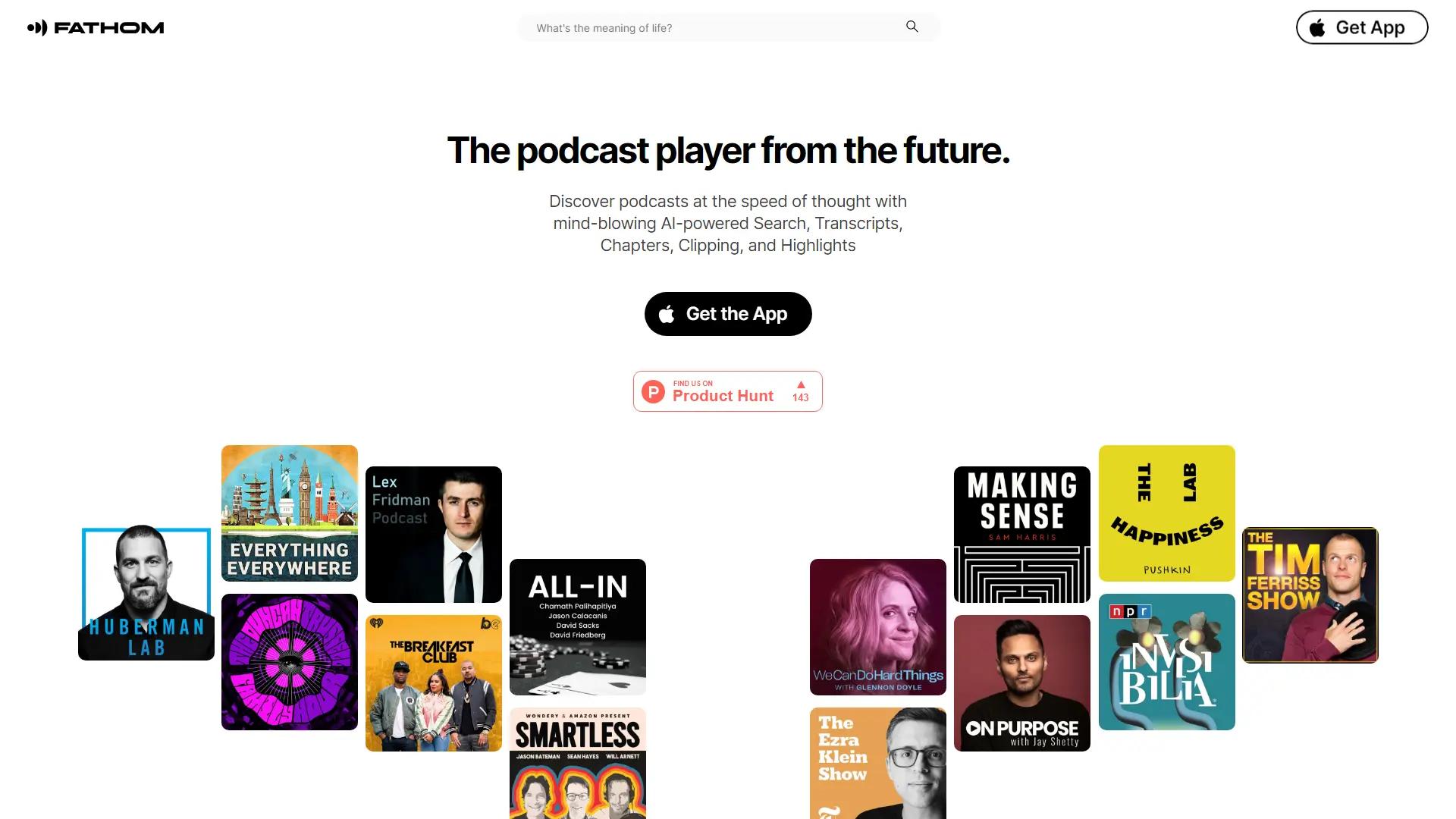 Fathom.Fm screenshot