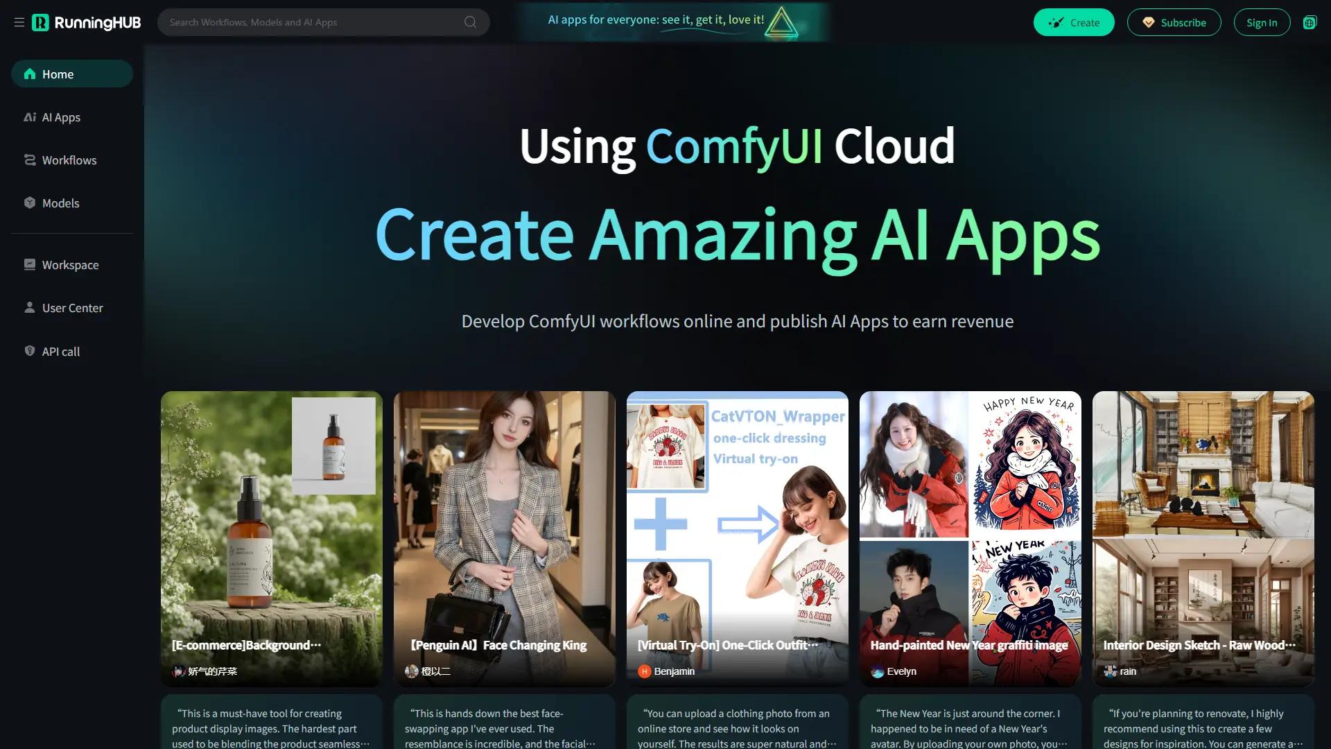 RunningHub screenshot