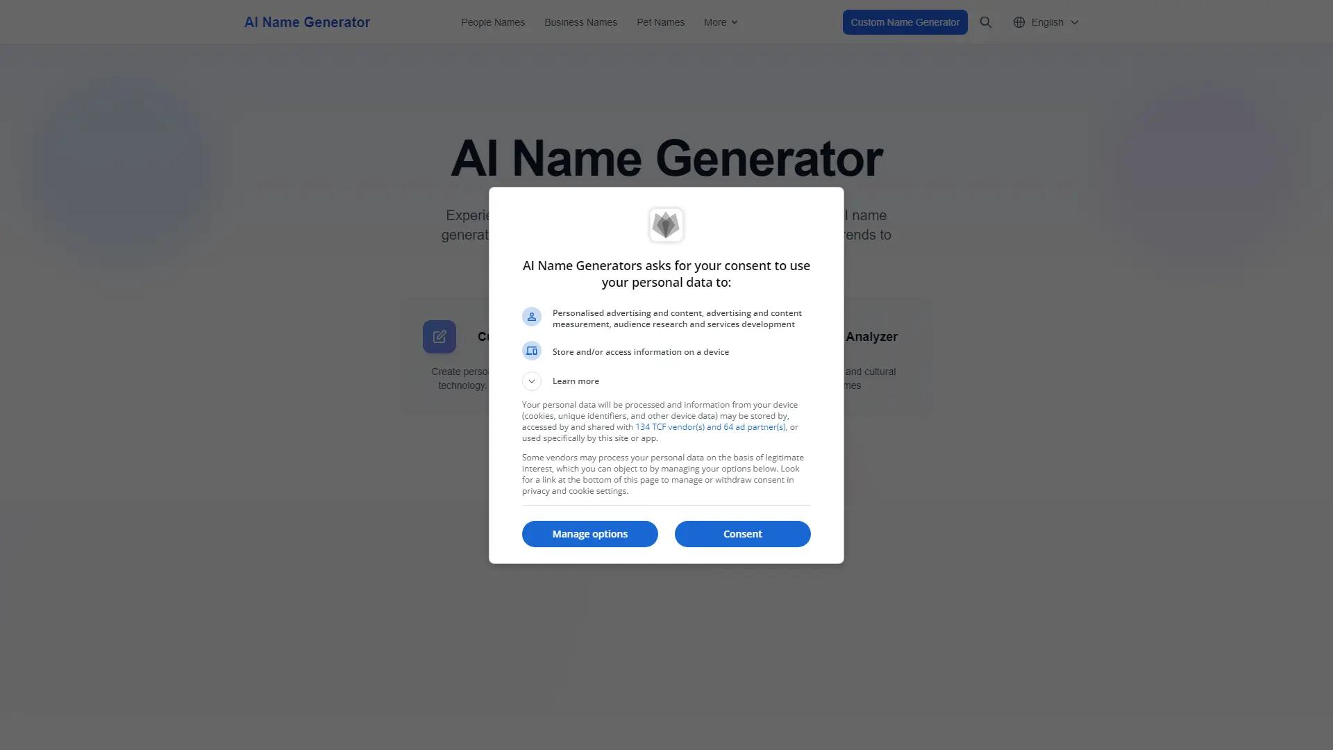 Ai Names Generator screenshot