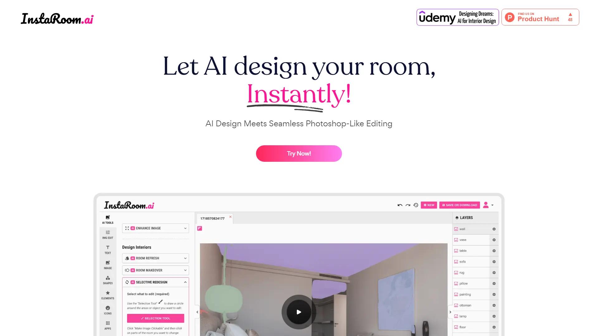 Instaroom screenshot