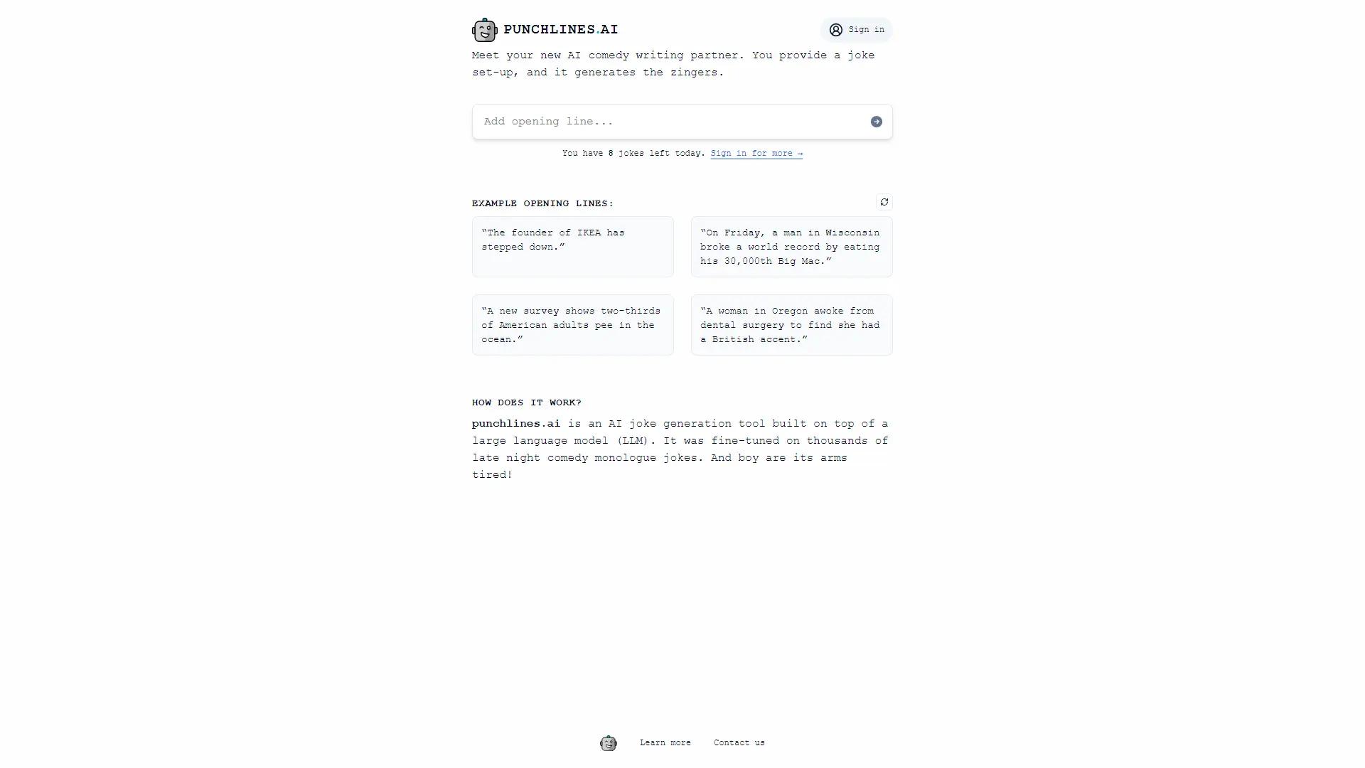 Punchlines AI screenshot