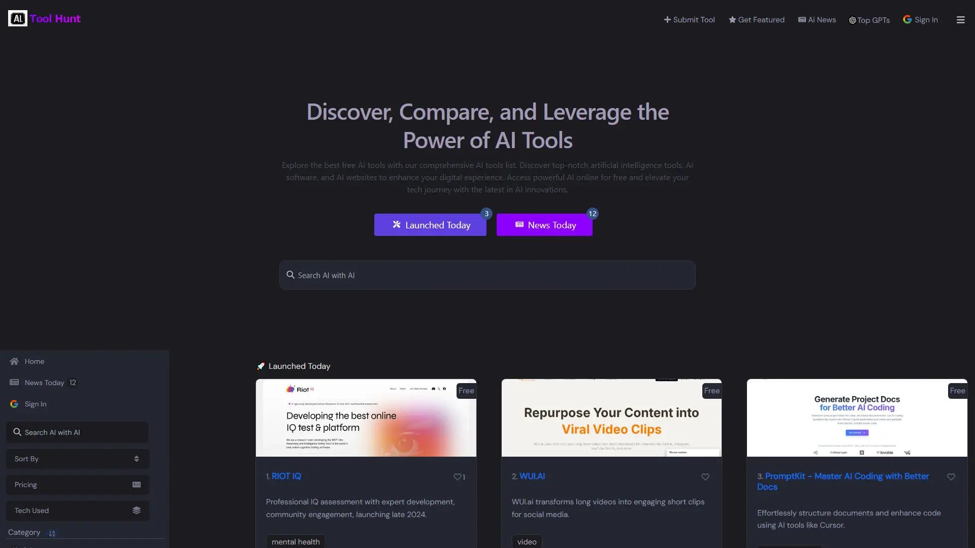 AiToolHunt screenshot