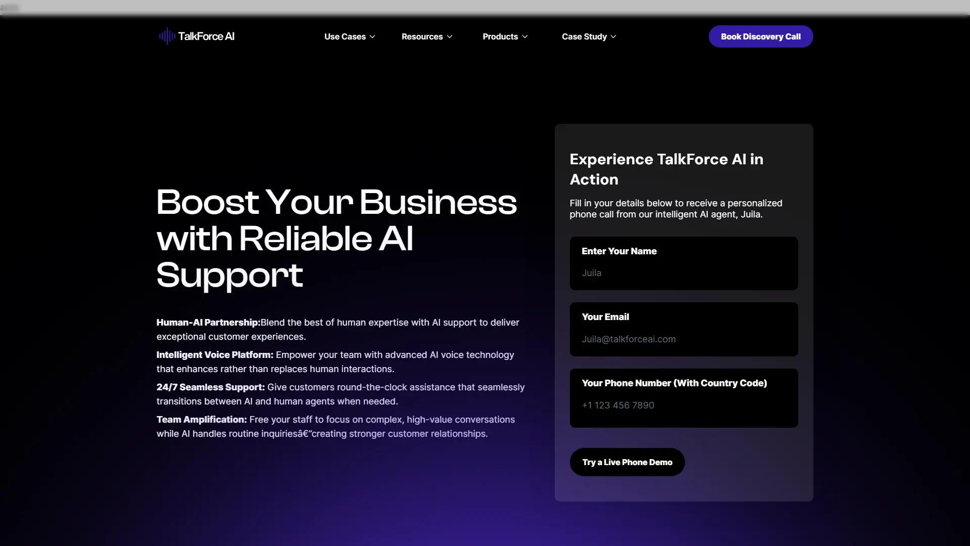 TalkForce AI screenshot