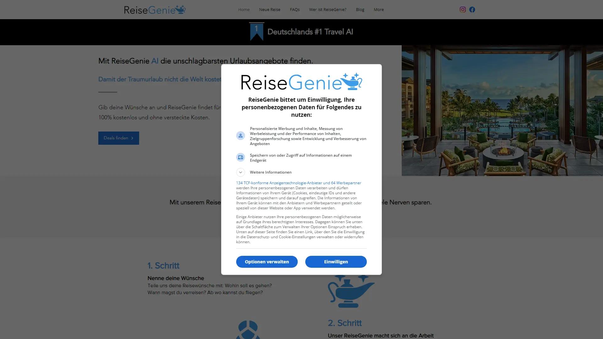 ReiseGenie AI screenshot