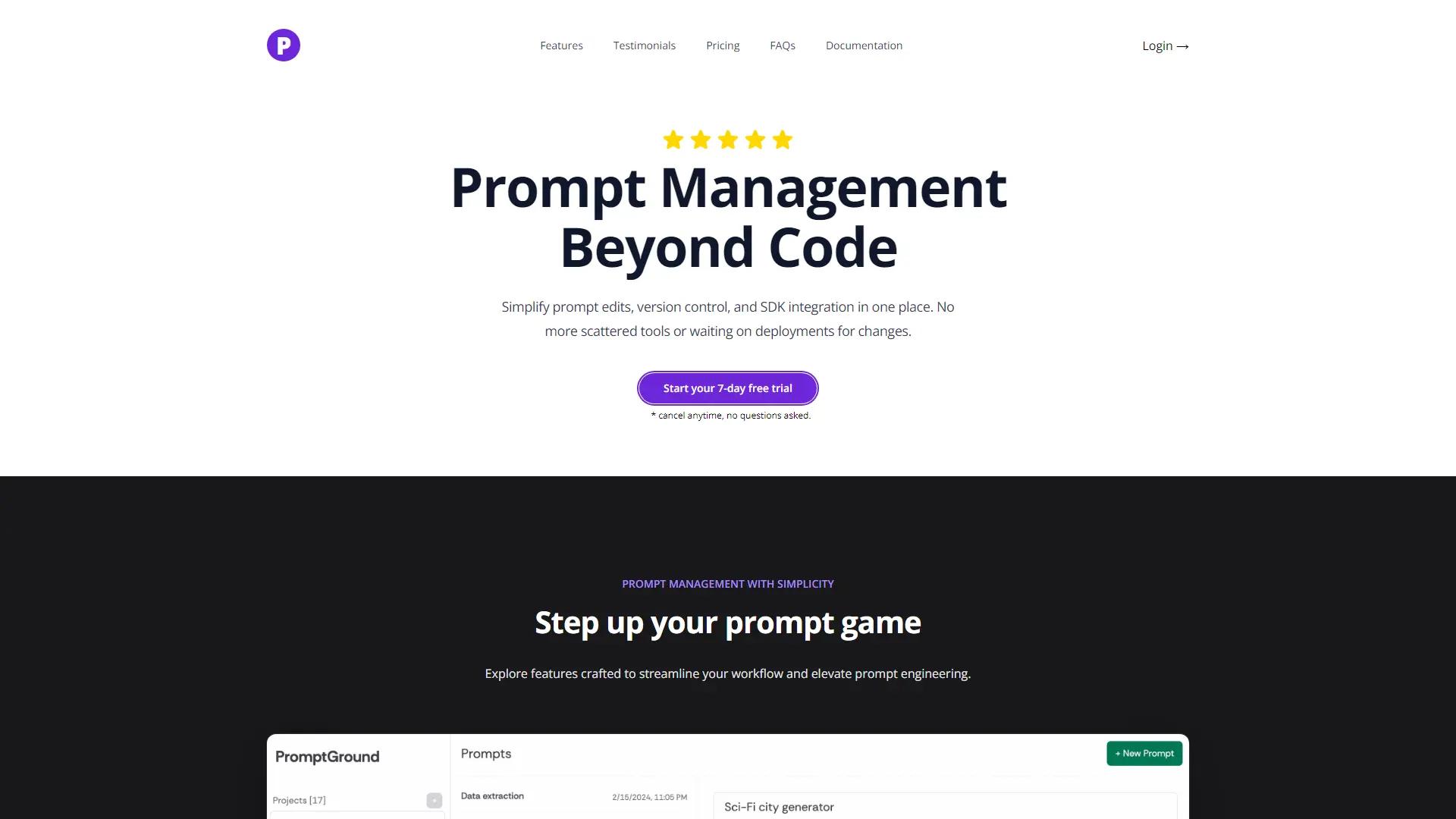 PromptGround screenshot
