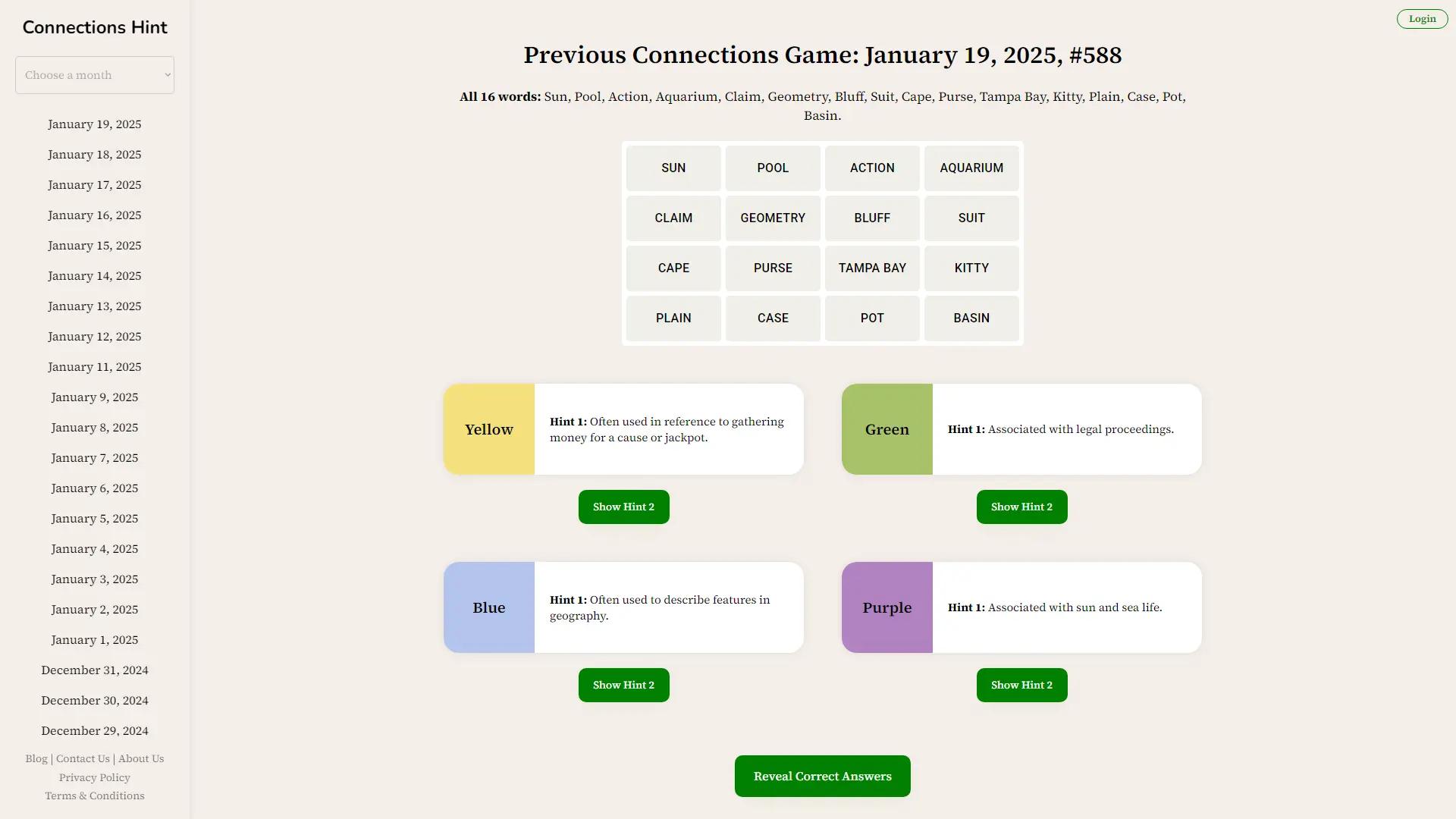 Connections Hint AI screenshot