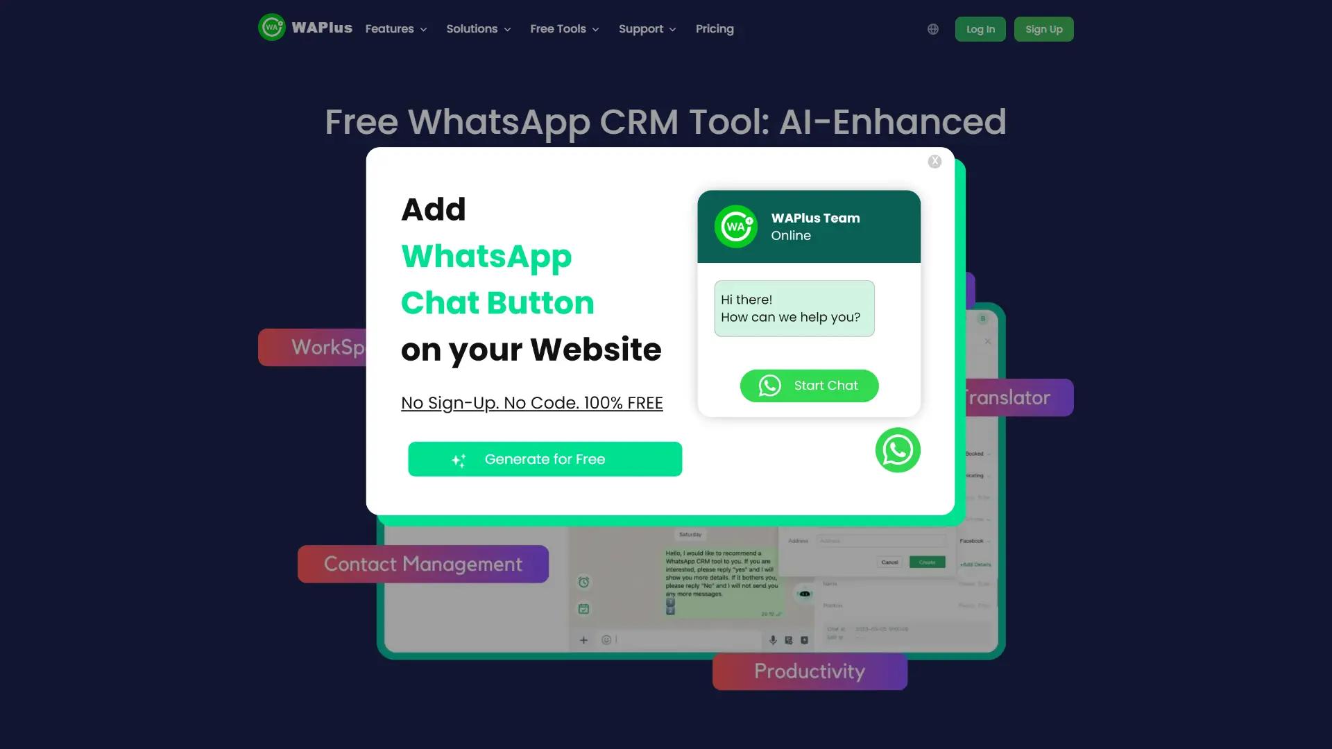 WAPlus - AI WhatsApp CRM screenshot