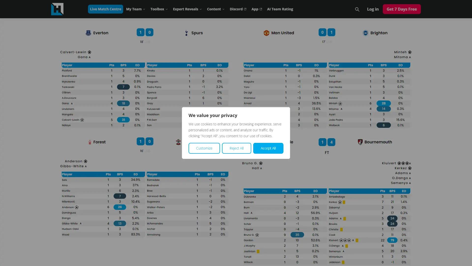 Fantasy Football Hub screenshot