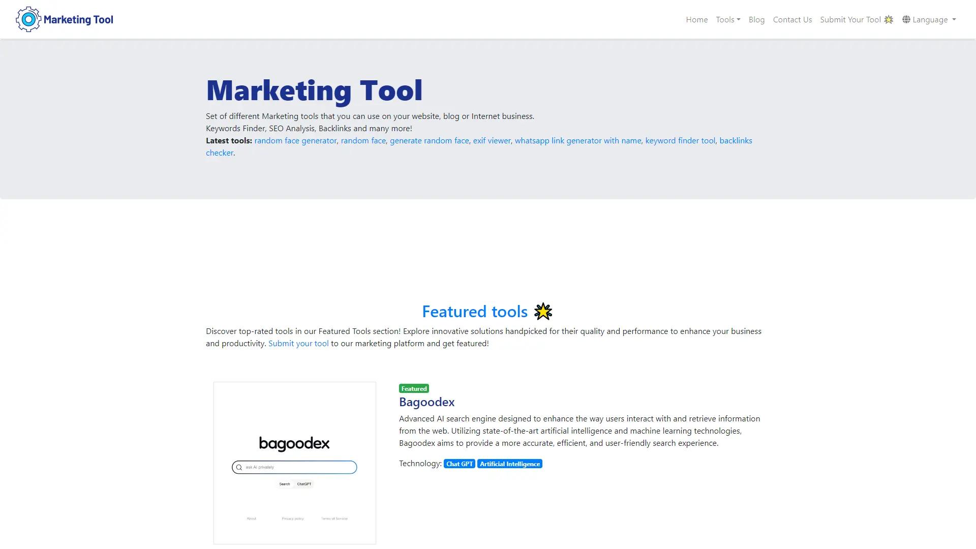 MarketingTool screenshot
