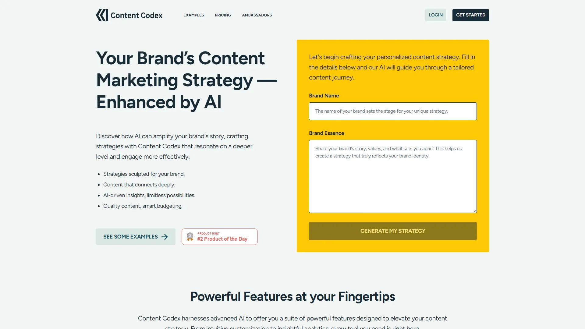 Content Codex screenshot