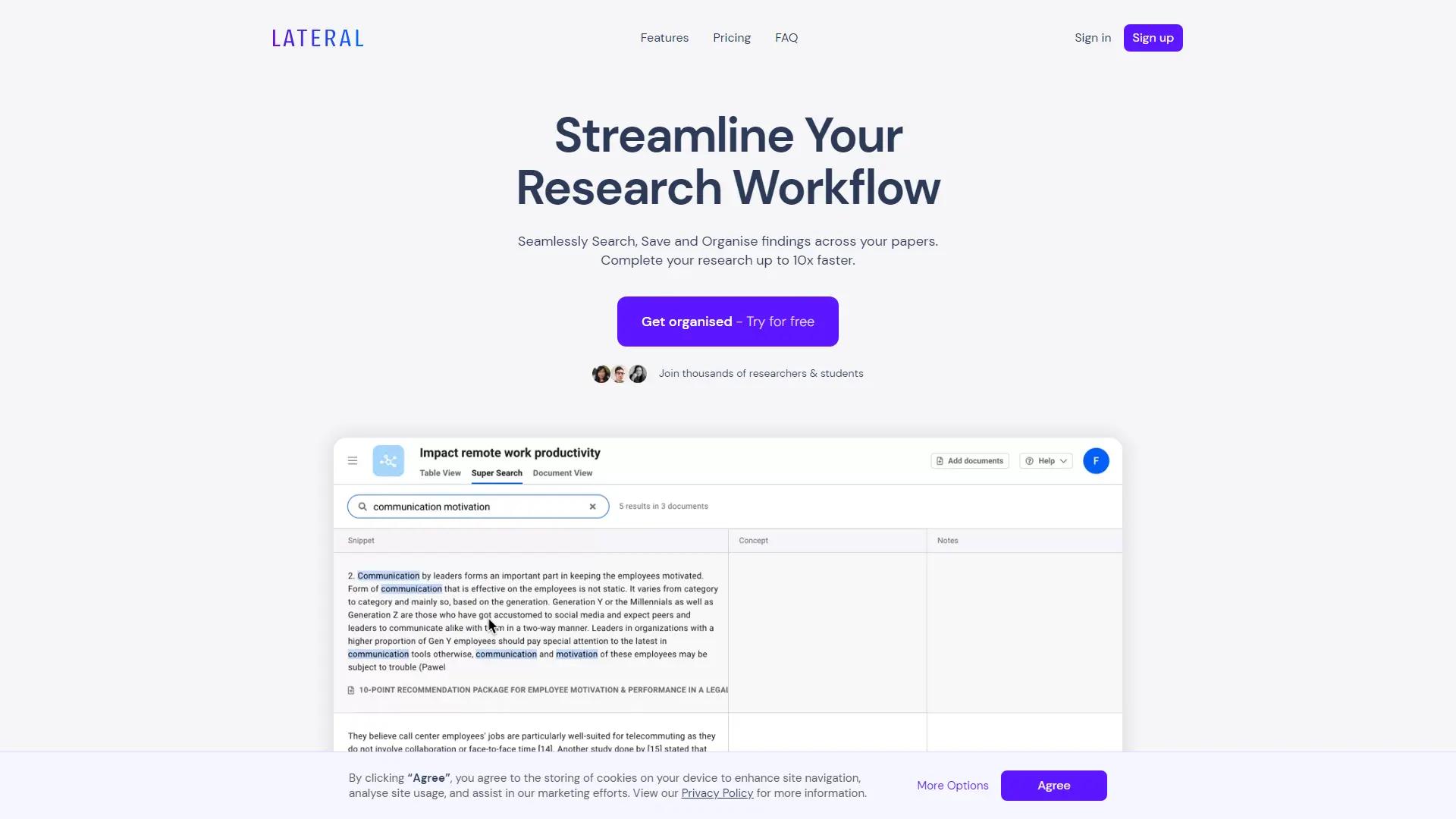 Lateral.Io screenshot