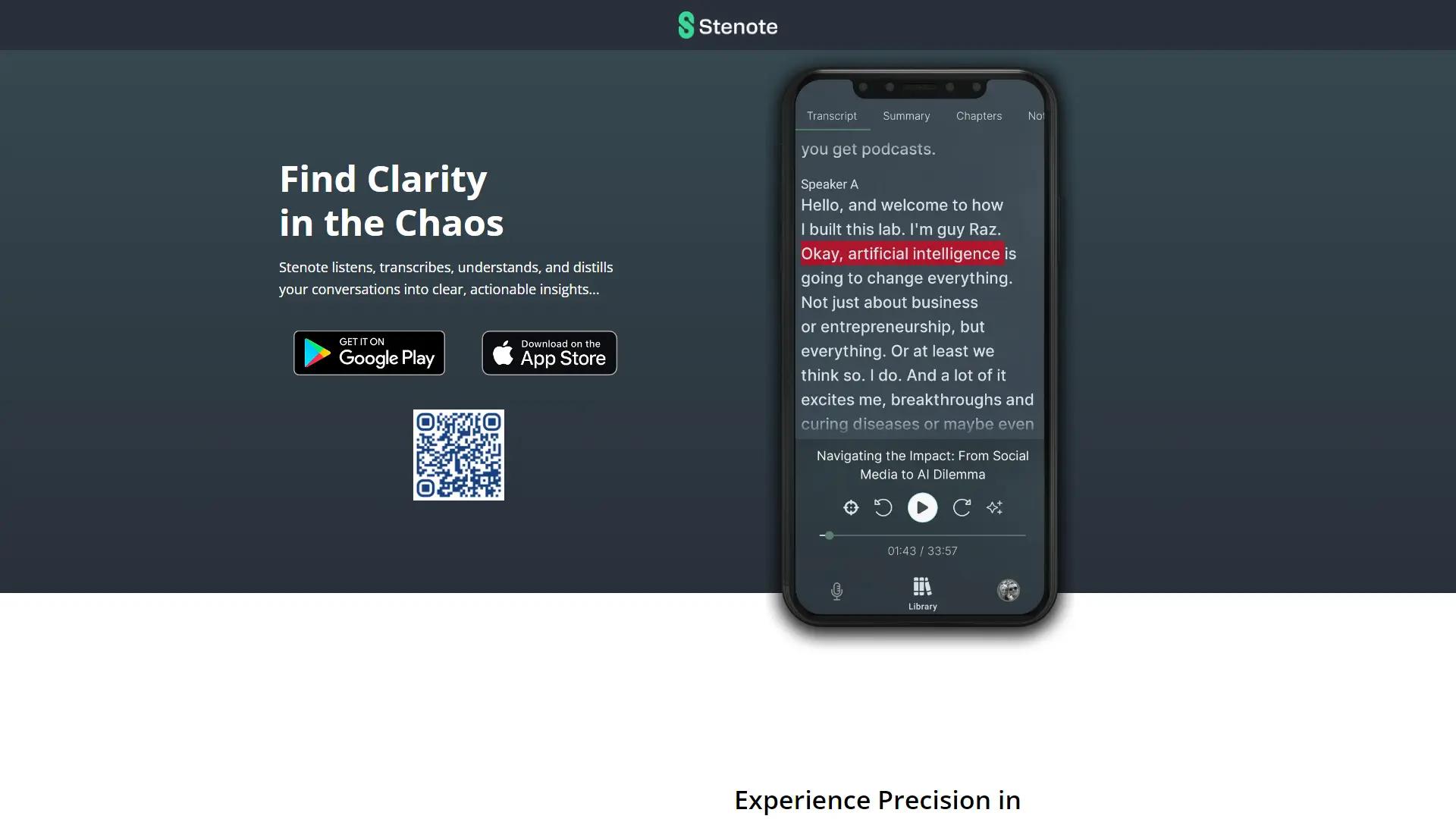 Stenote screenshot