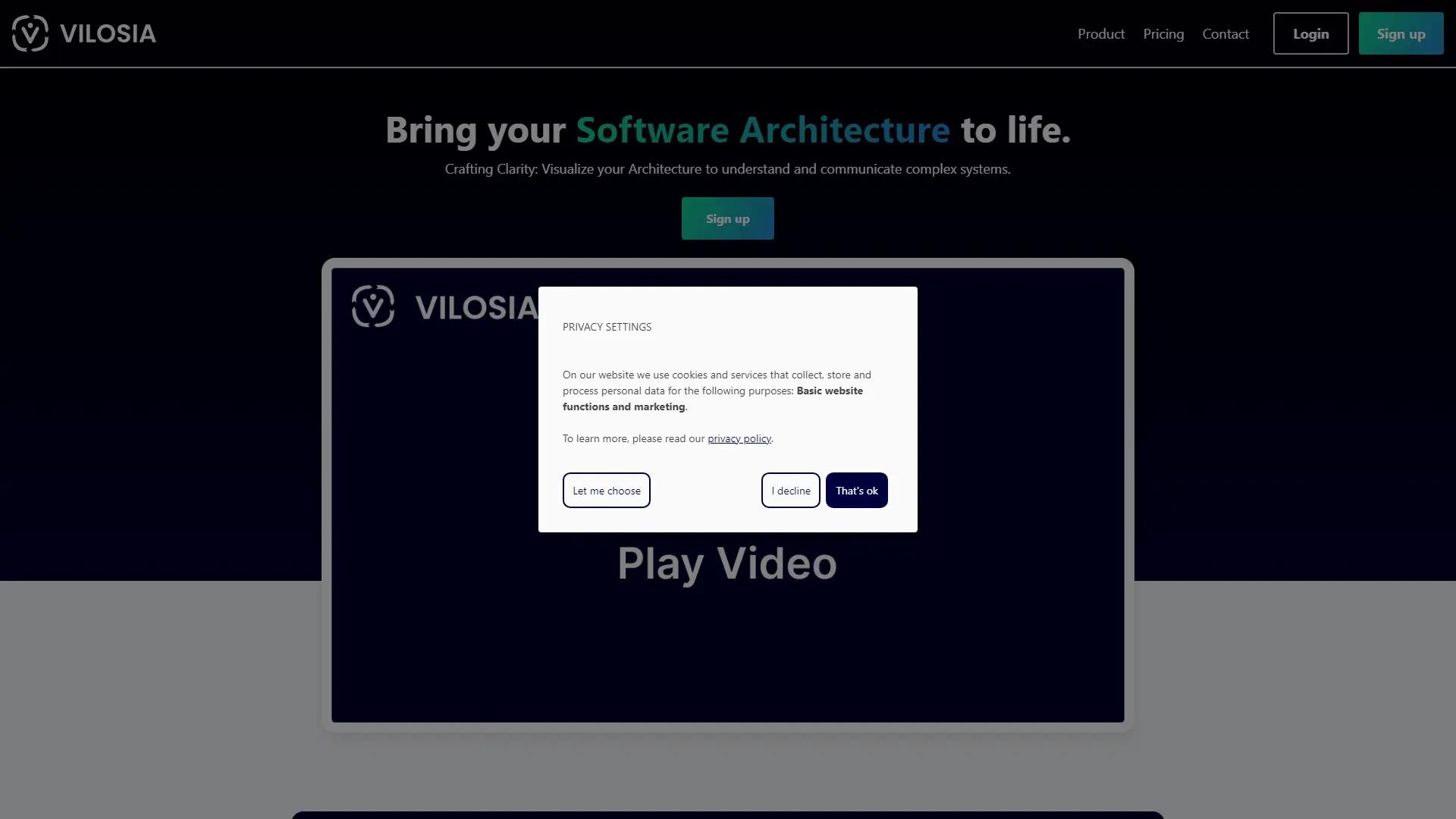Vilosia Inspect screenshot