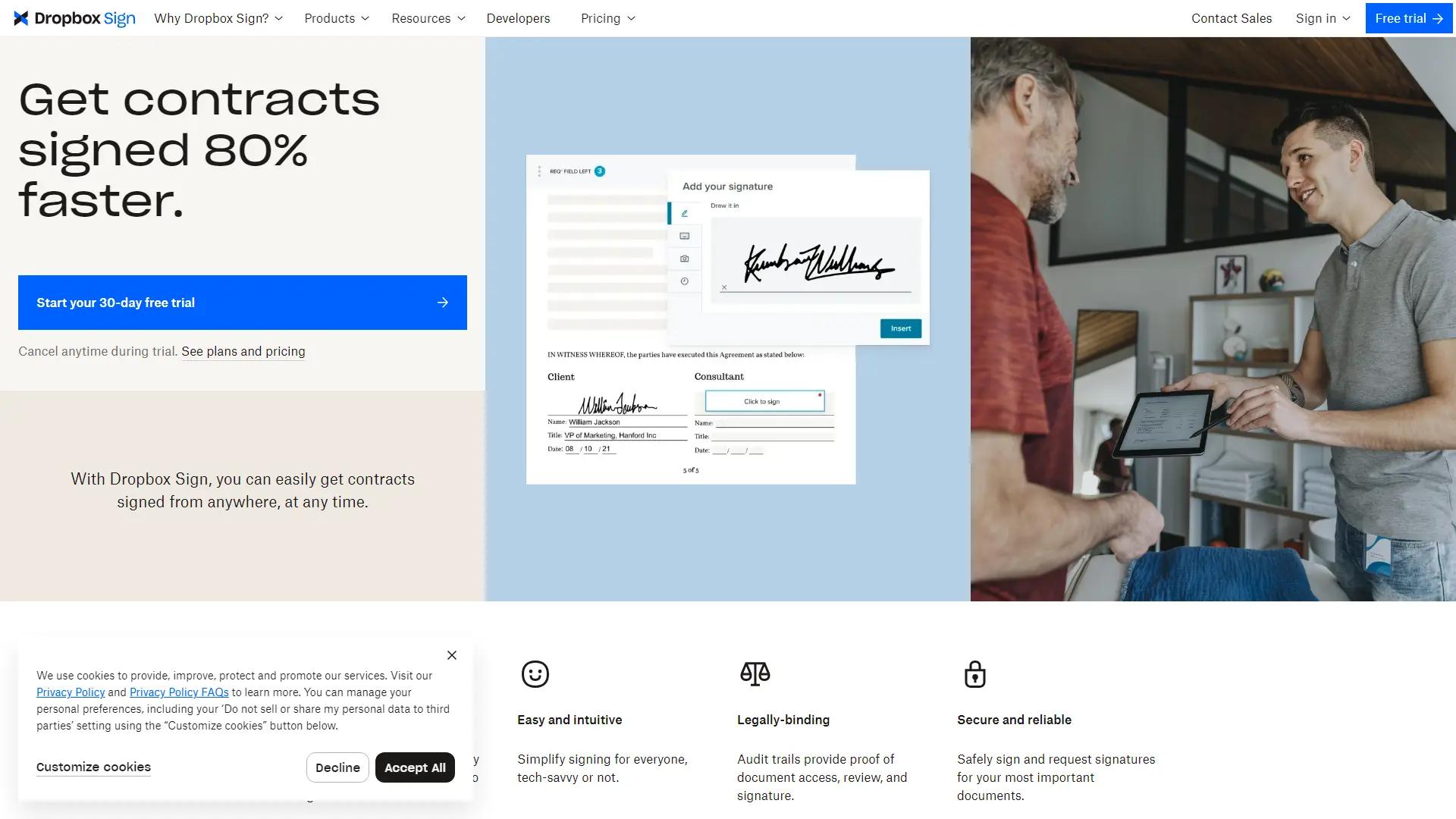 Dropbox Sign screenshot