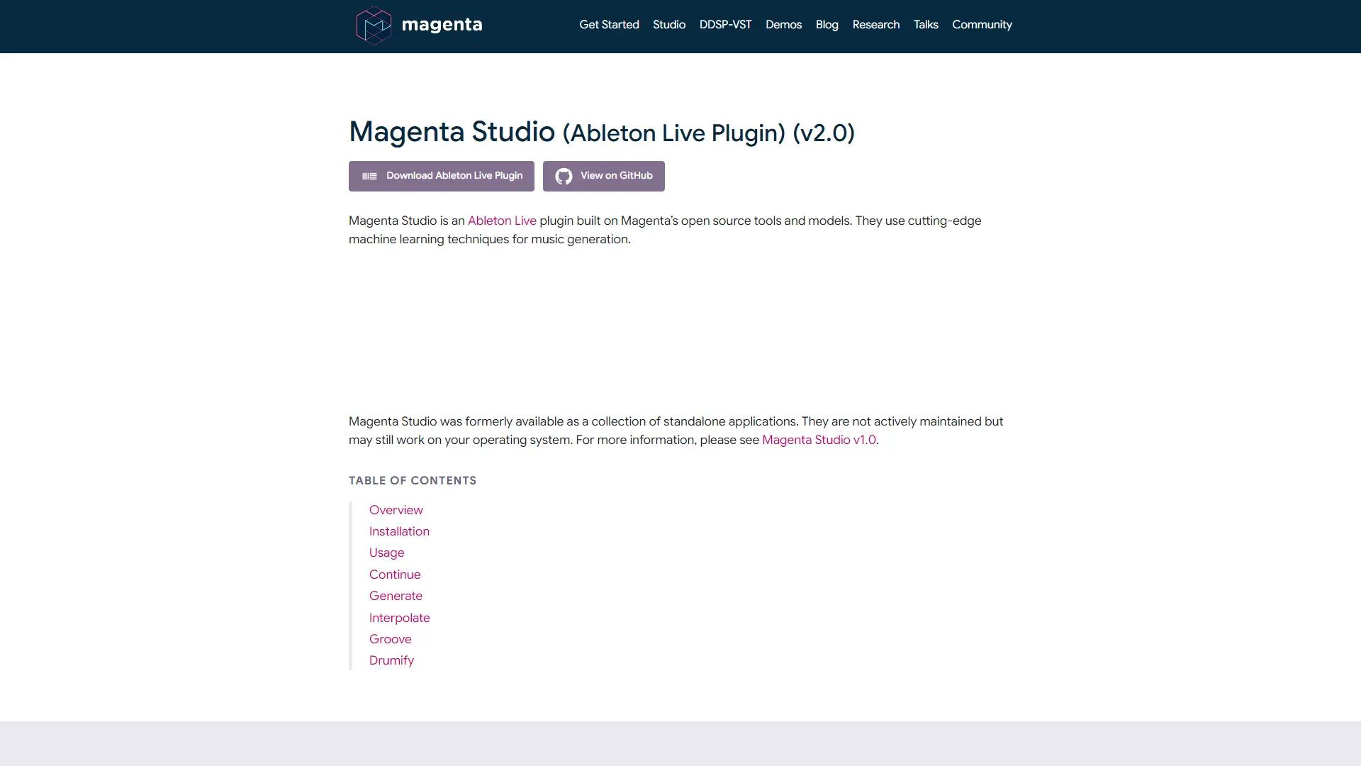 Magenta Studio screenshot