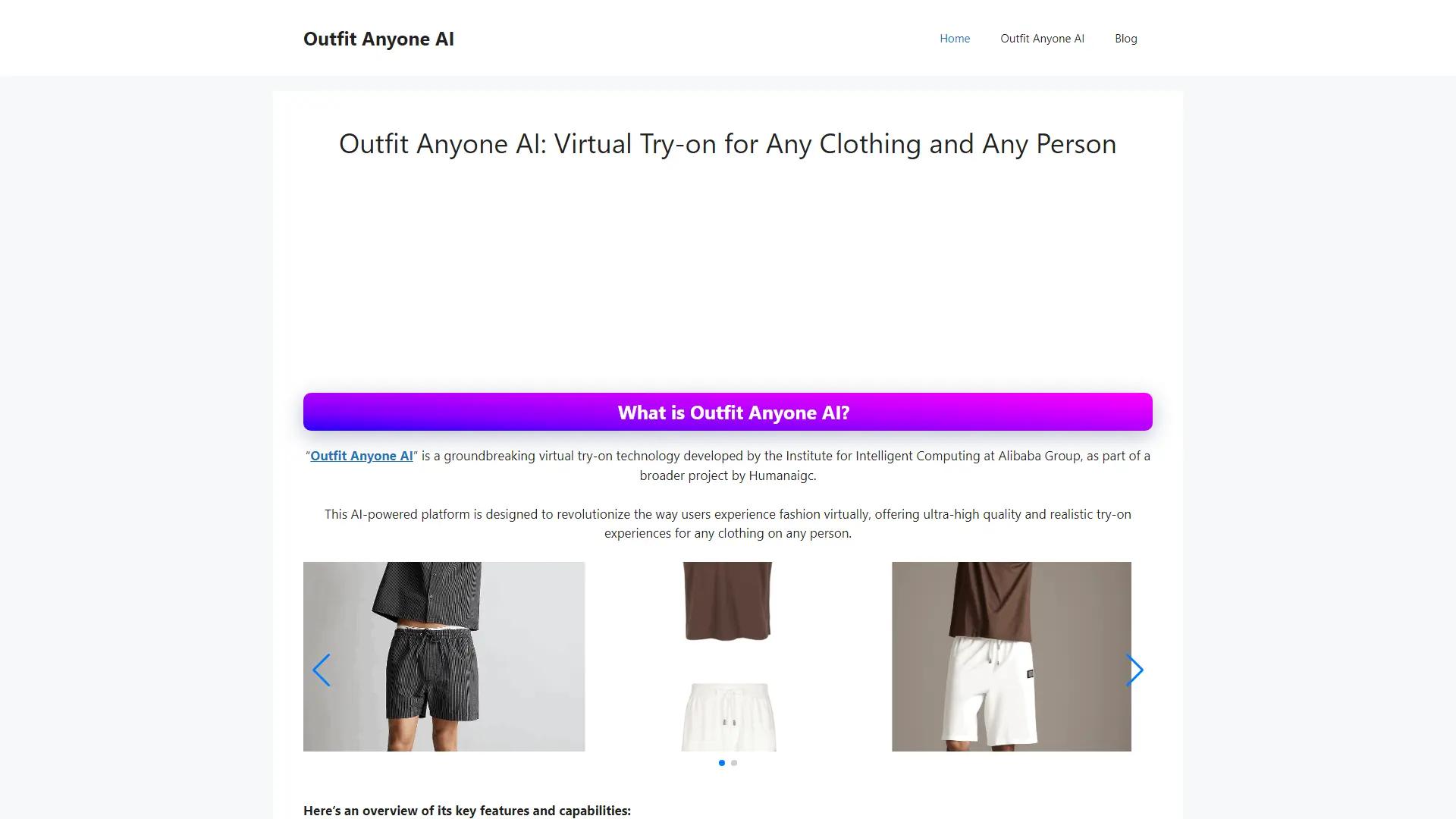 Outfit Anyone AI screenshot