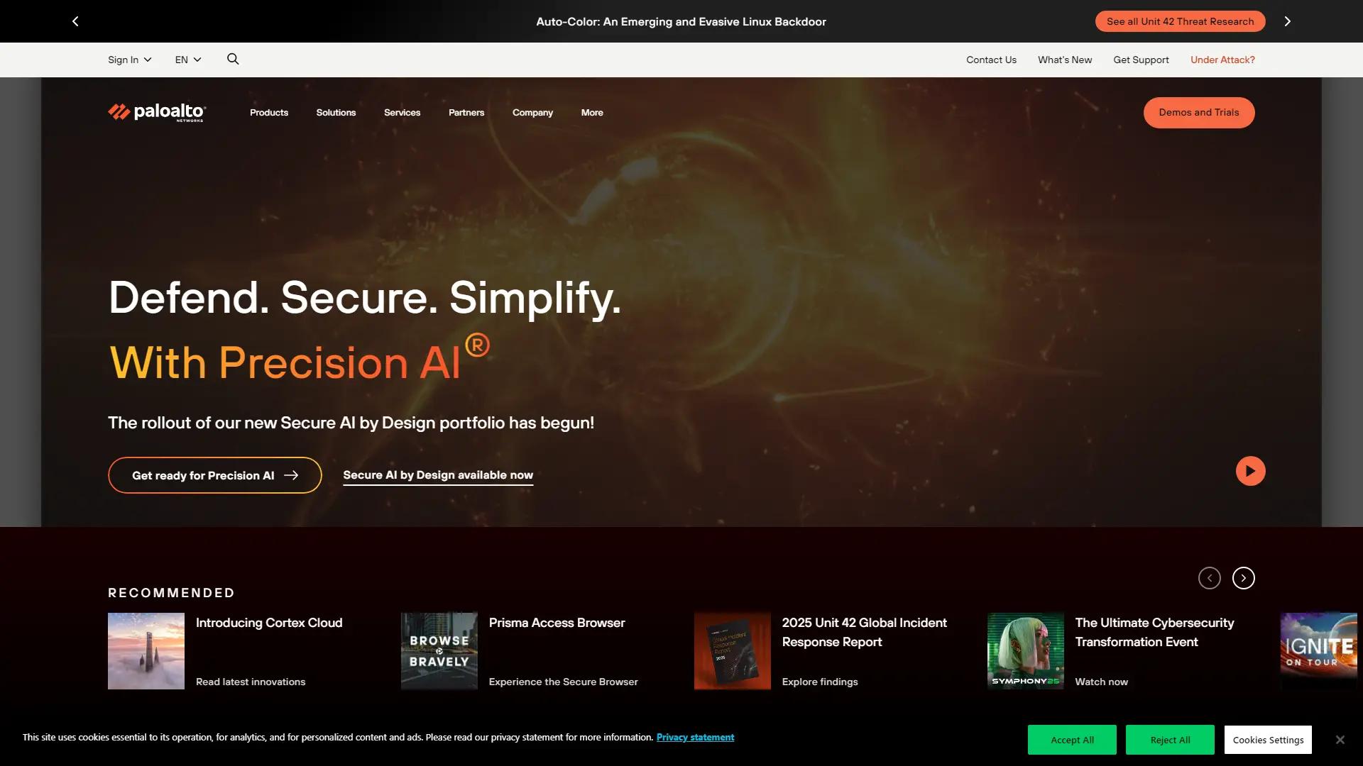 Paloaltonetworks screenshot