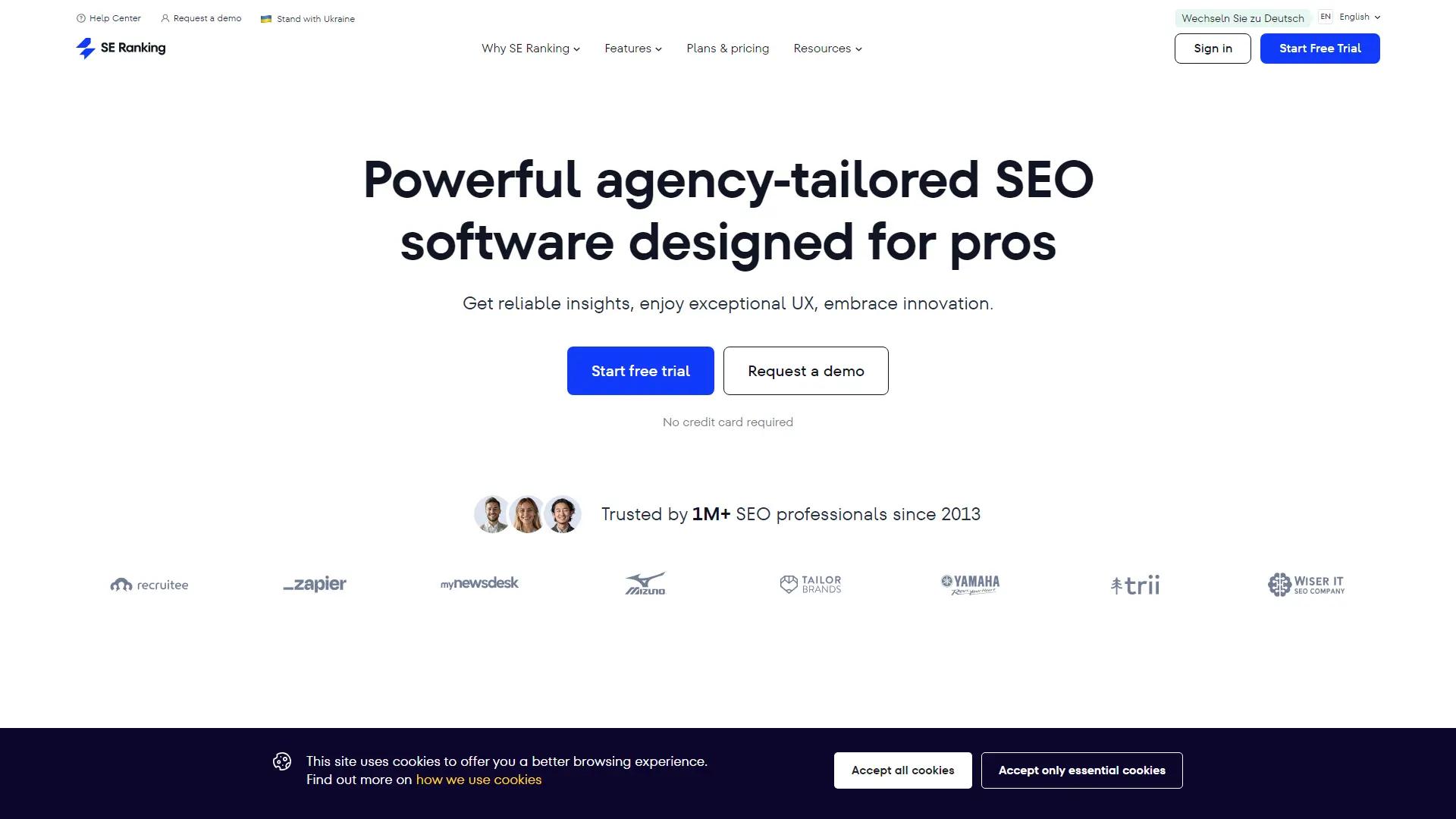 Seranking screenshot