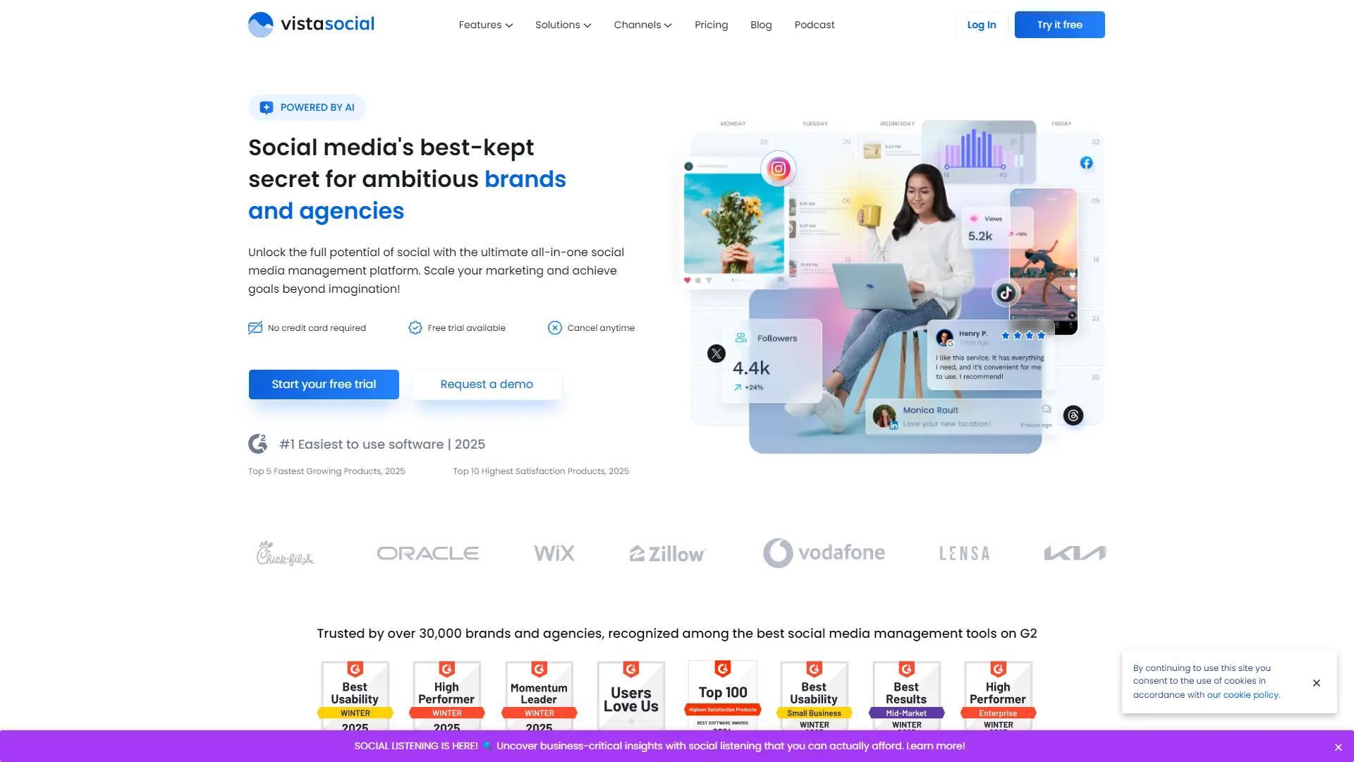 Vistasocial screenshot