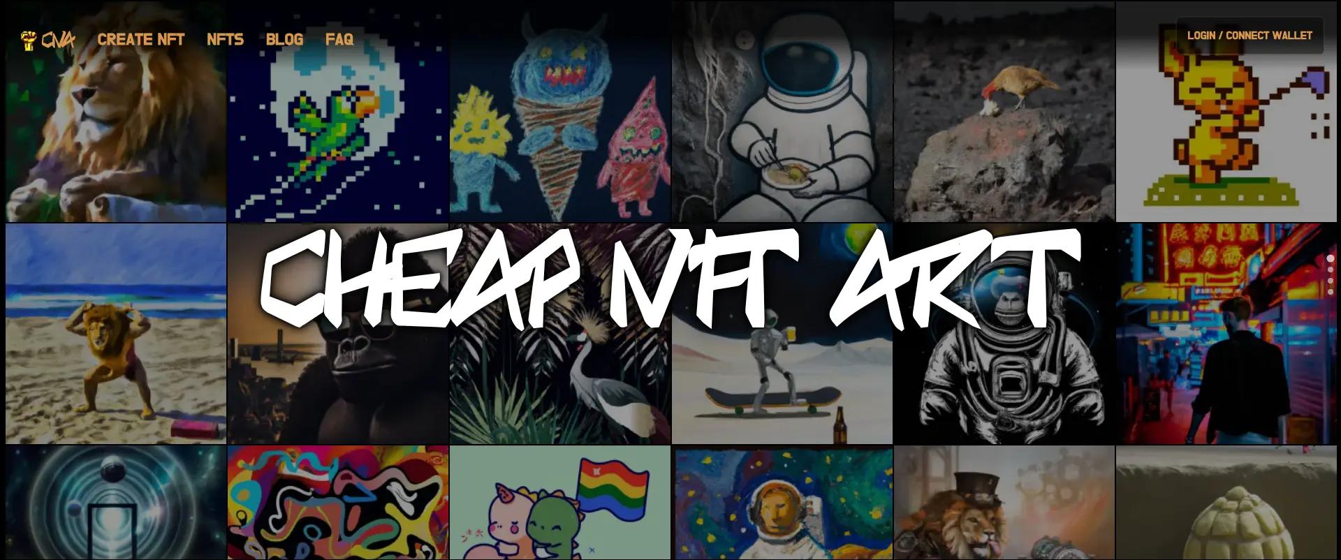 Cheap NFT Art screenshot