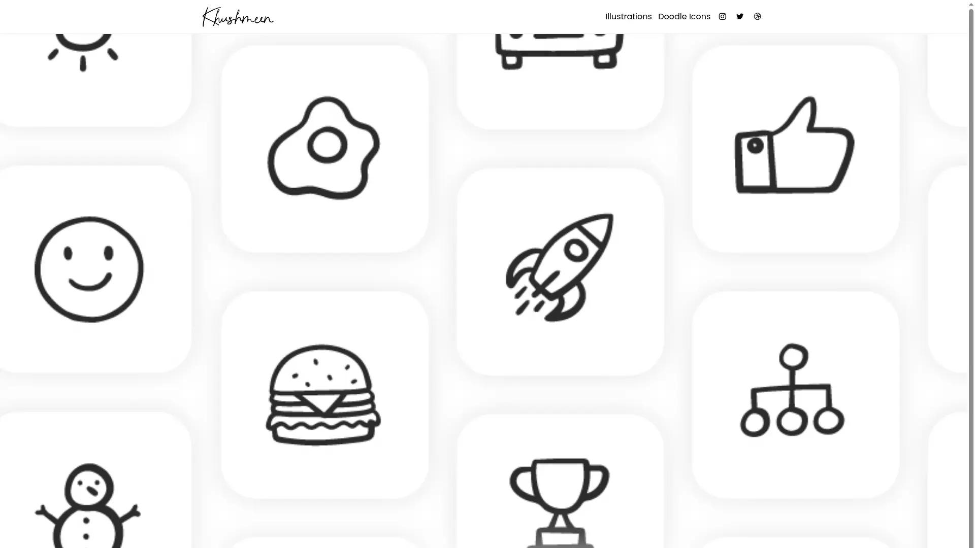 Doodle icons screenshot