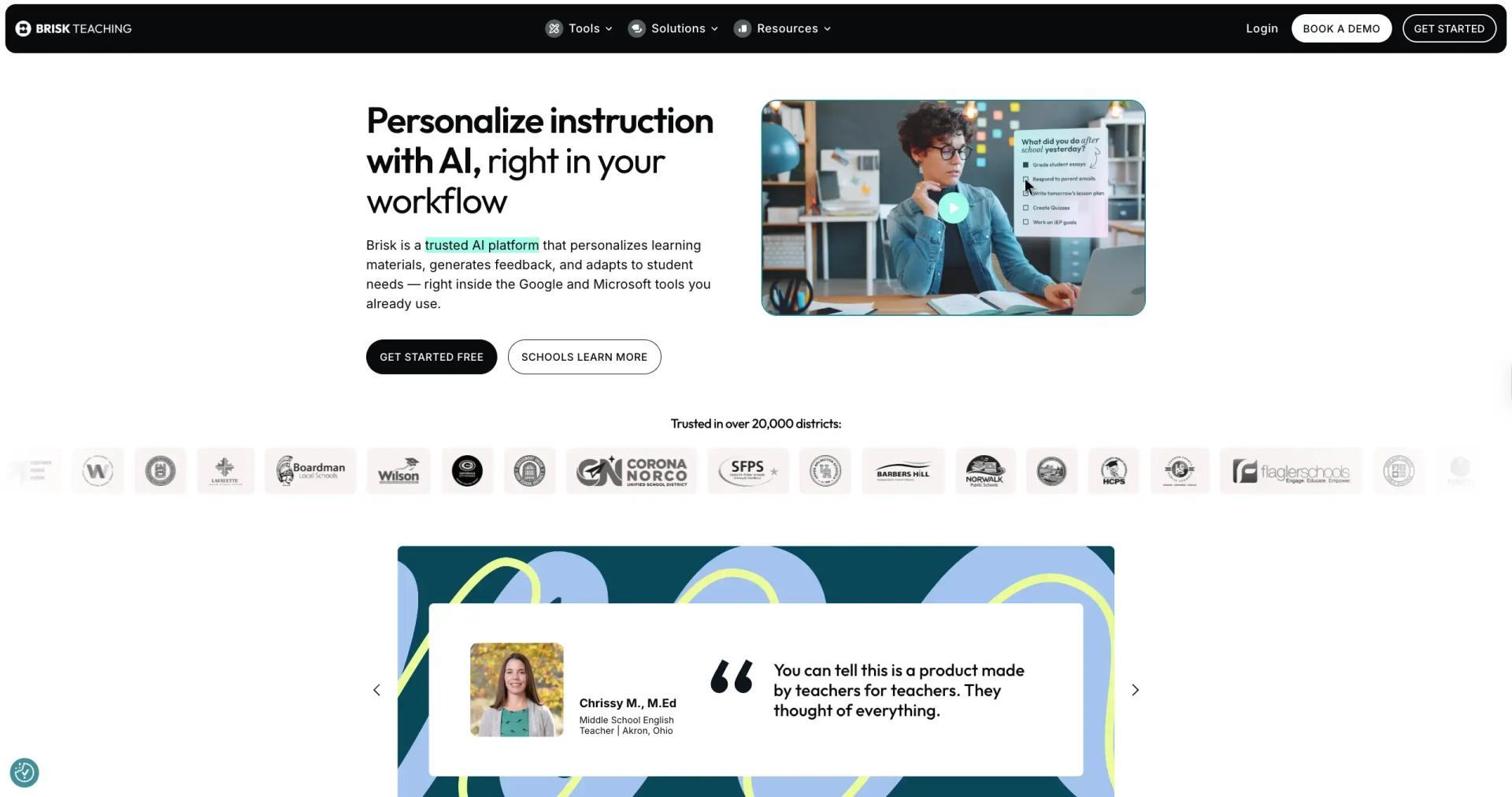 Brisk Teaching screenshot