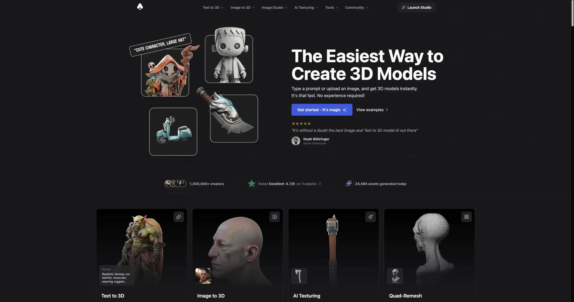 3D AI Studio screenshot