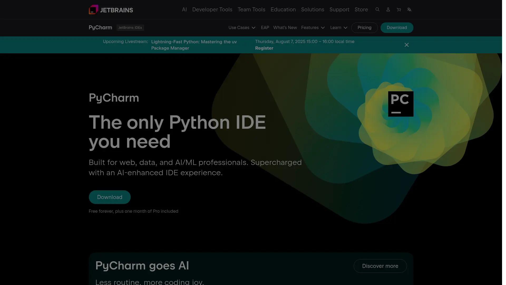 PyCharm screenshot