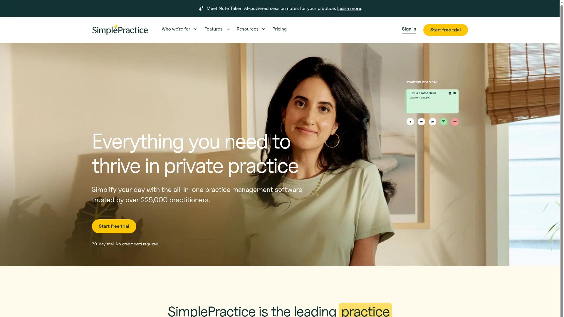 SimplePractice screenshot