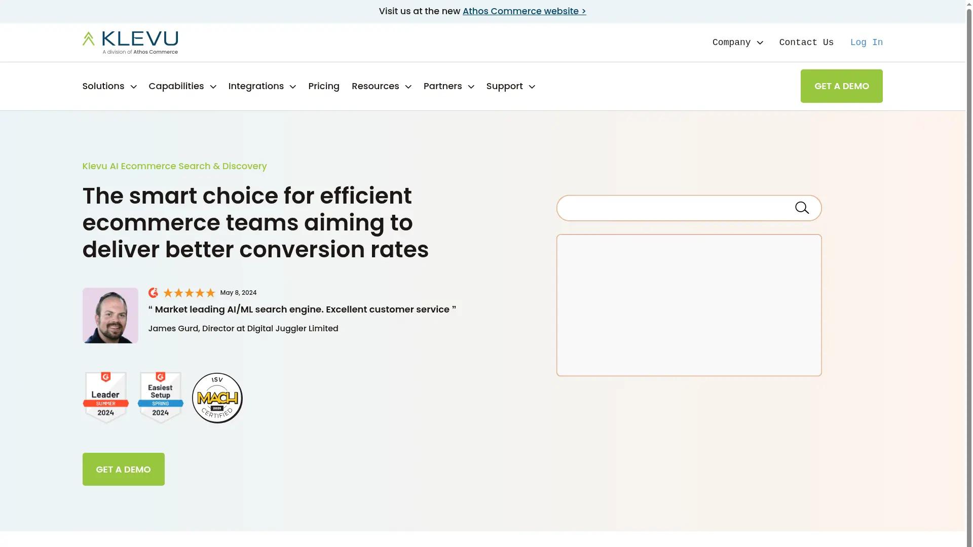 Klevu AI Ecommerce Search & Discovery screenshot