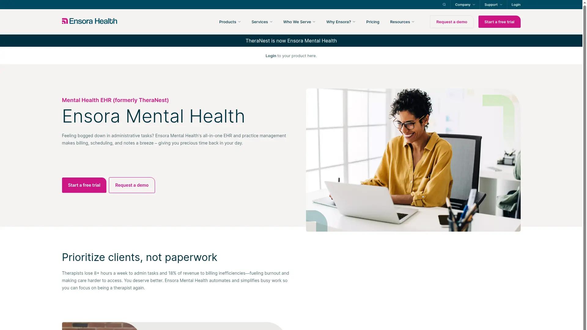 TheraNest screenshot