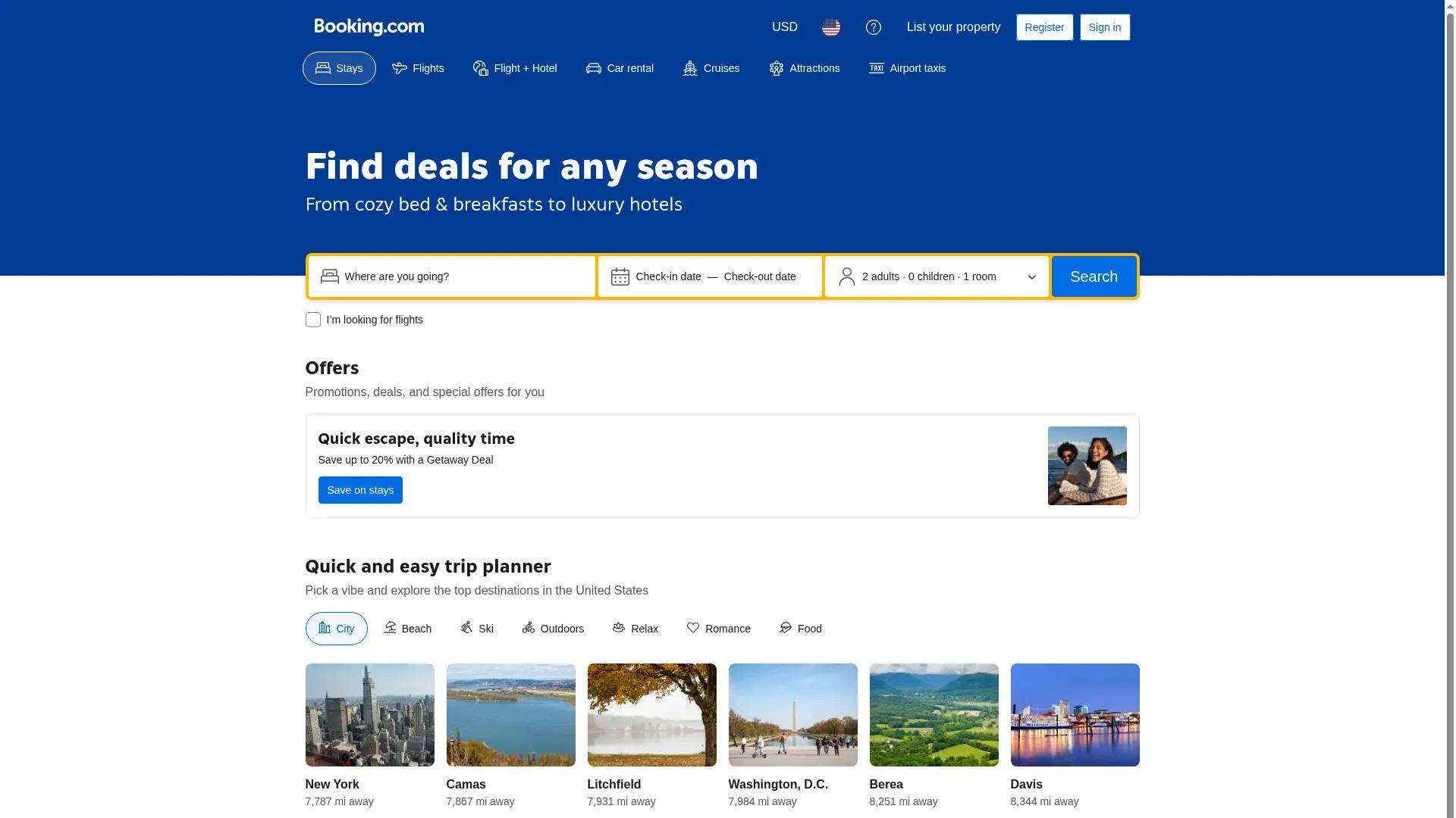 Booking.com screenshot