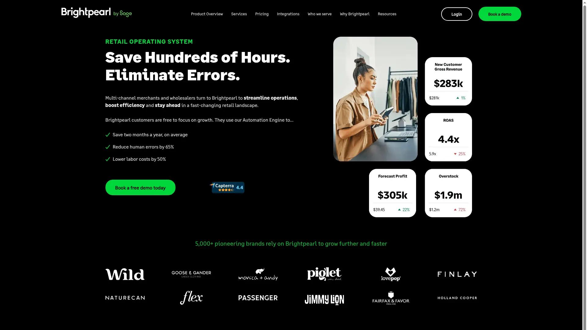 Brightpearl screenshot