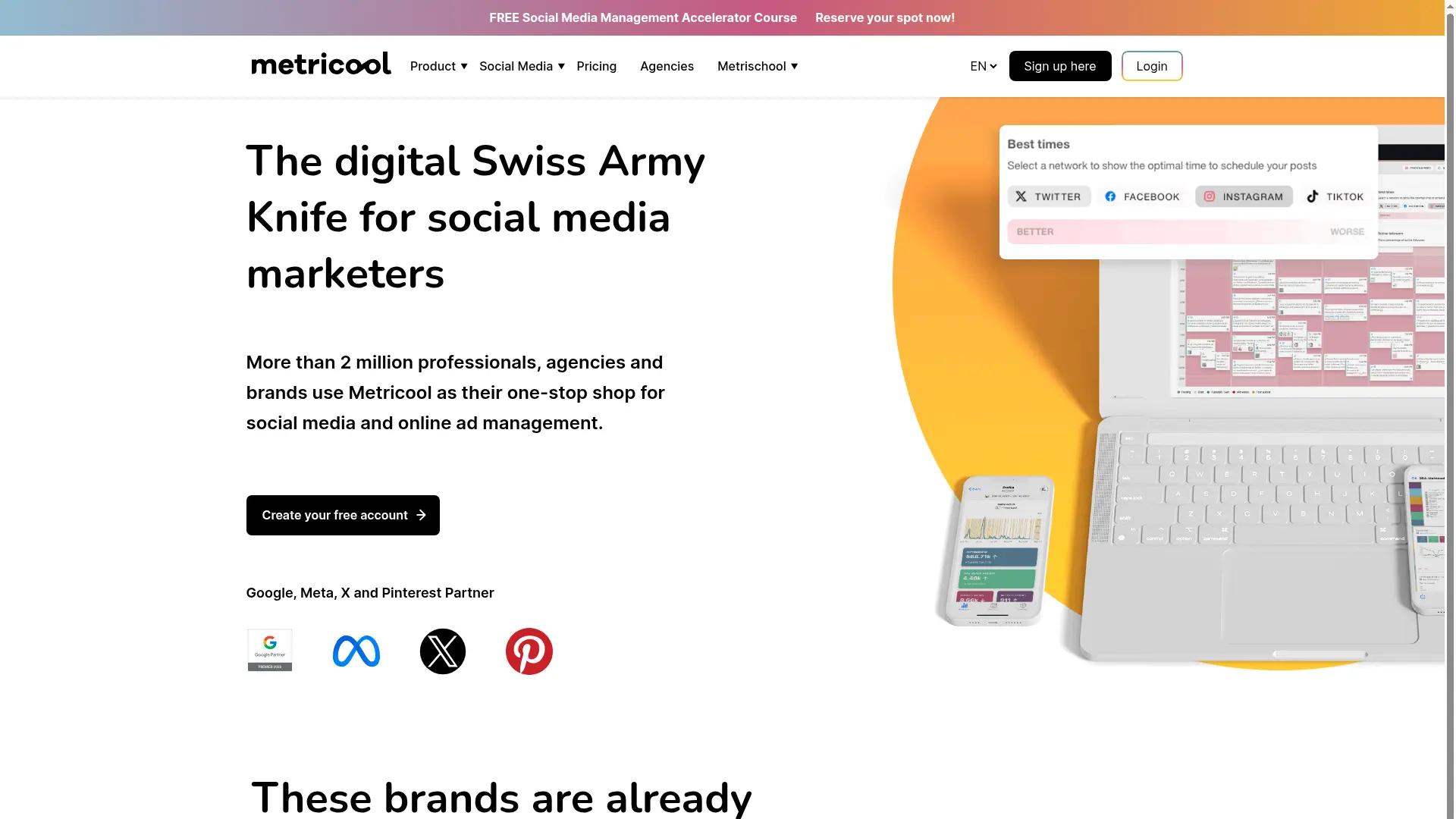 Metricool screenshot