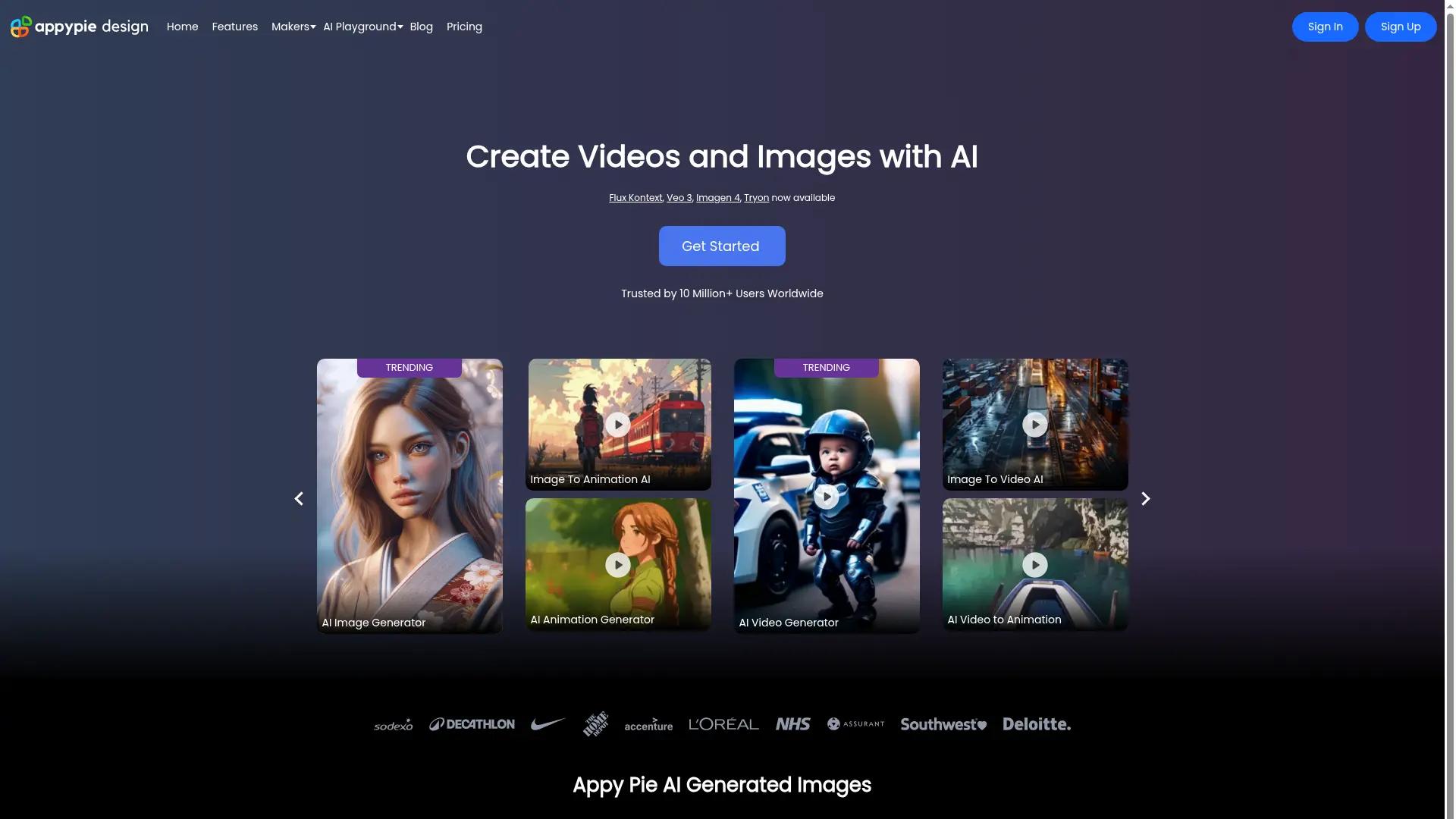 Appy Pie Design screenshot