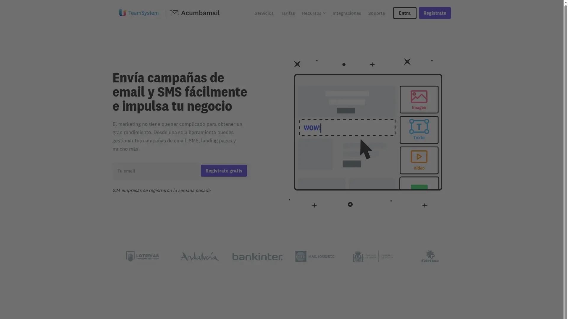 Acumbamail screenshot