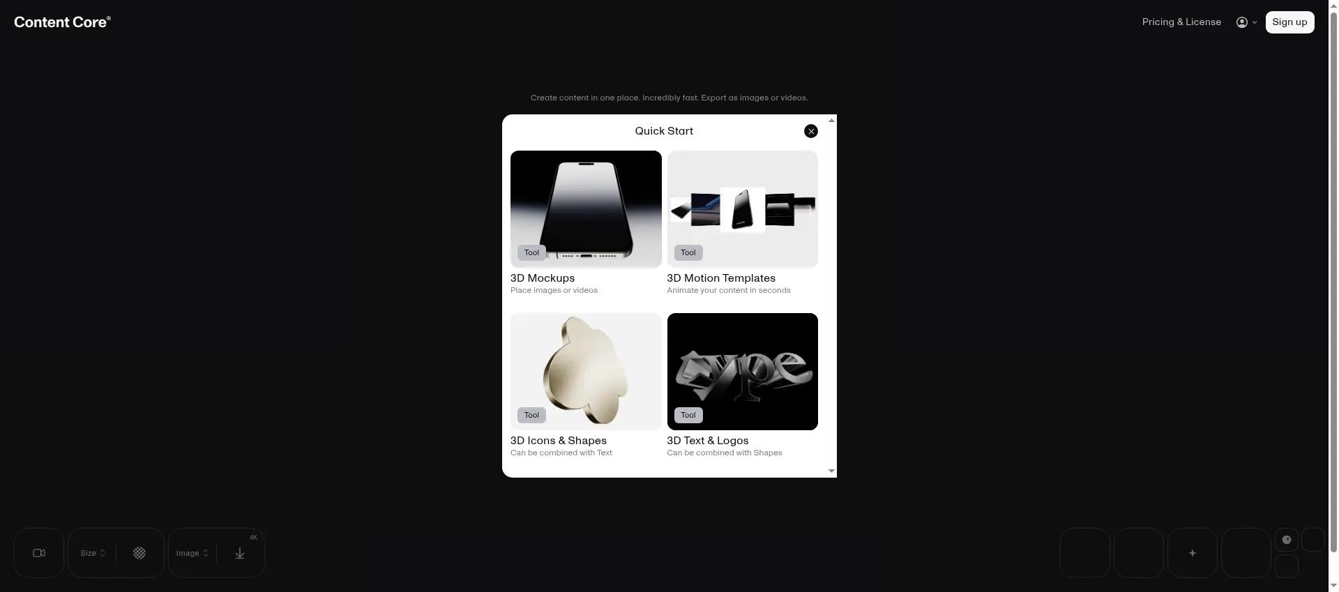 ContentCore screenshot