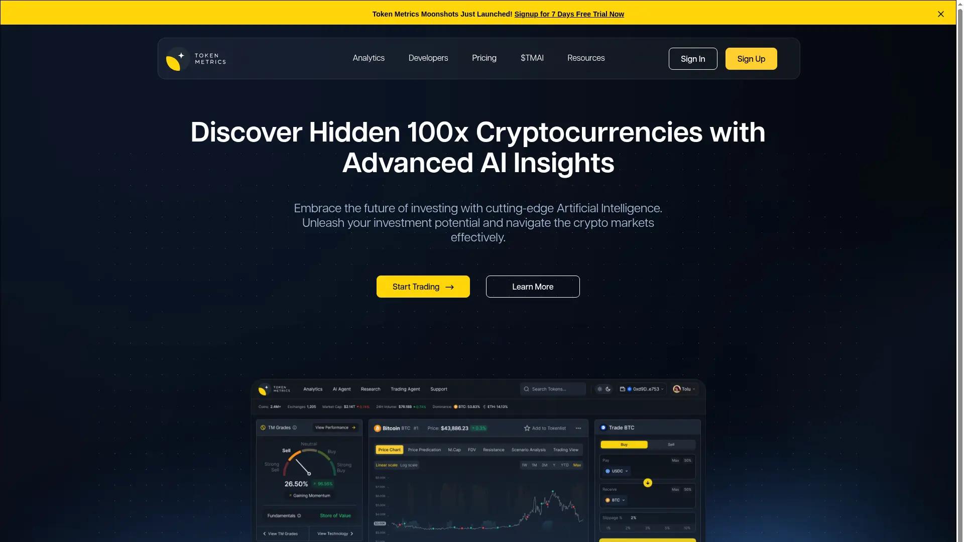 Token Metrics screenshot
