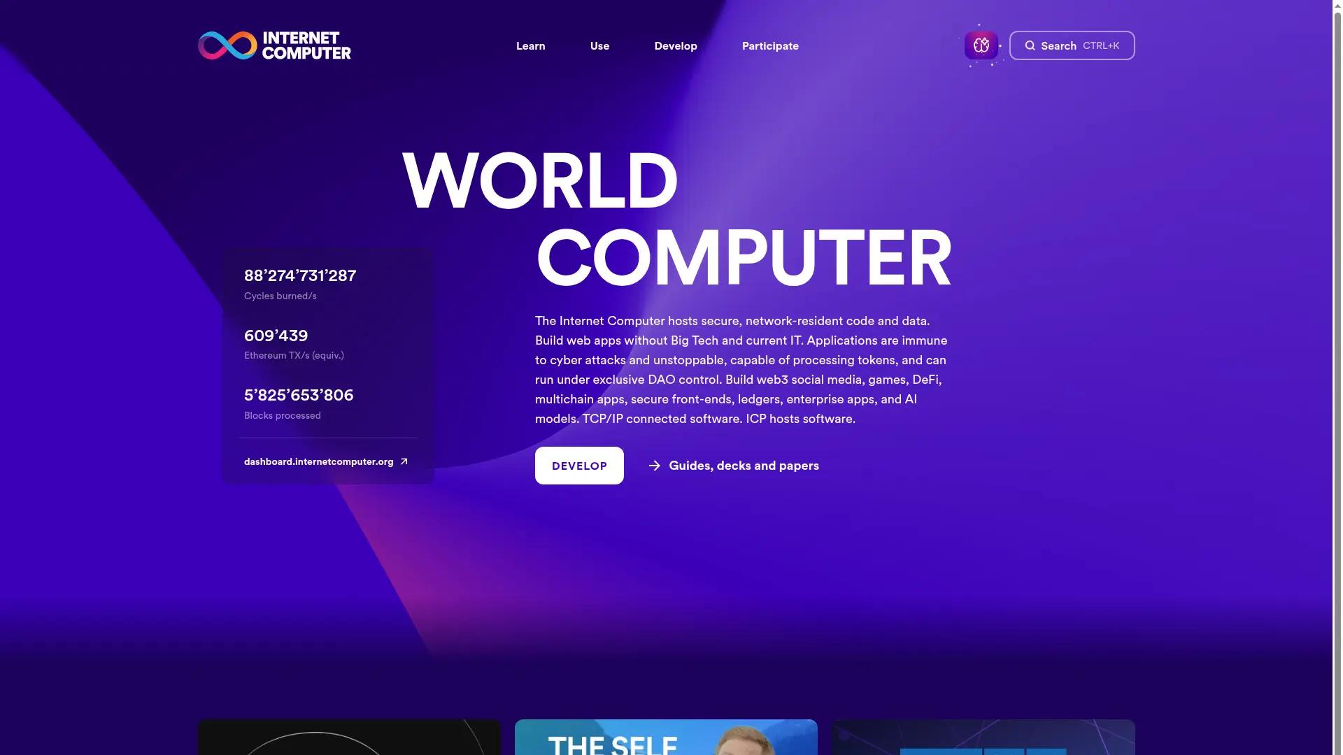 Internet Computer screenshot