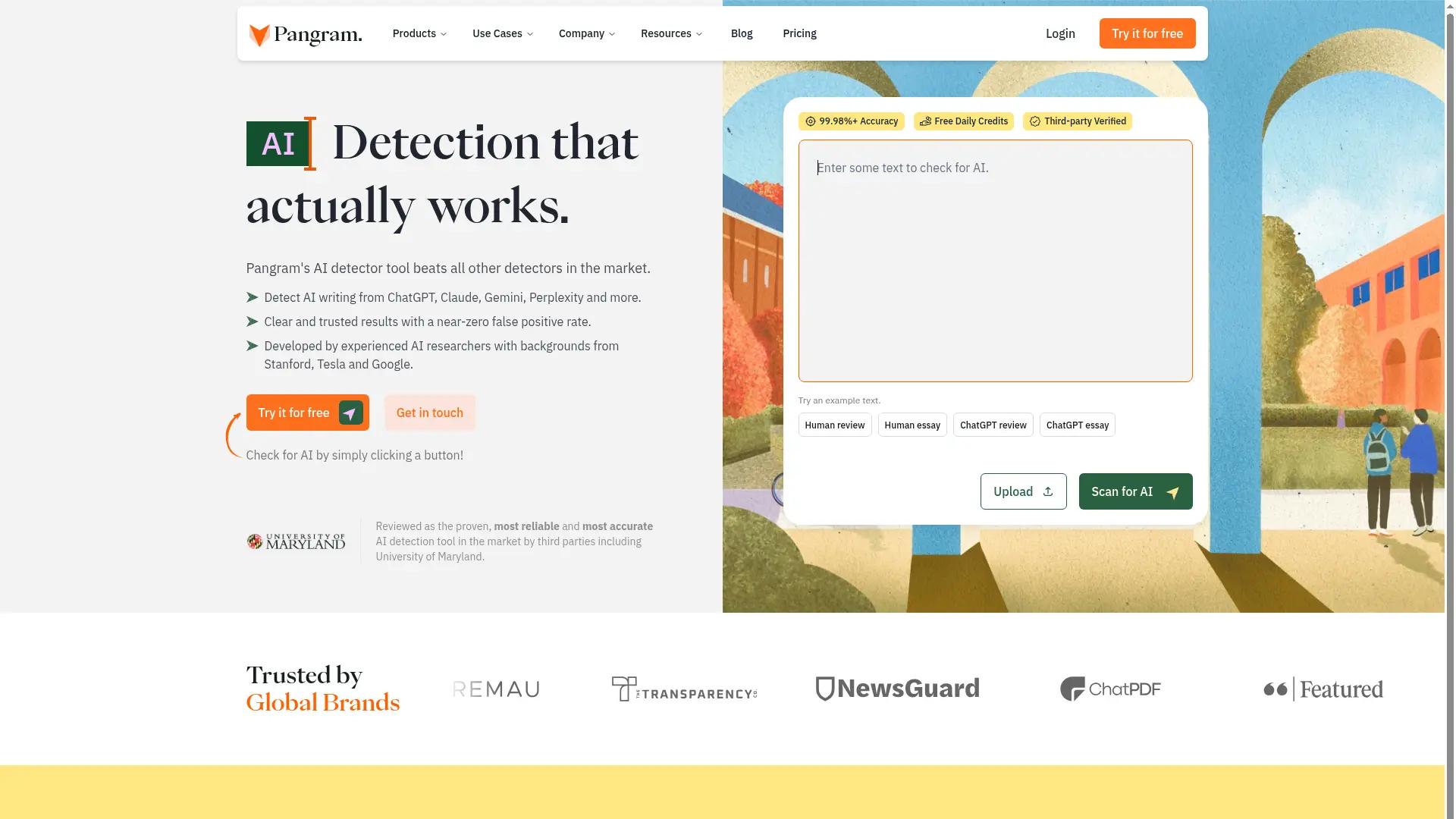 Pangram Labs screenshot